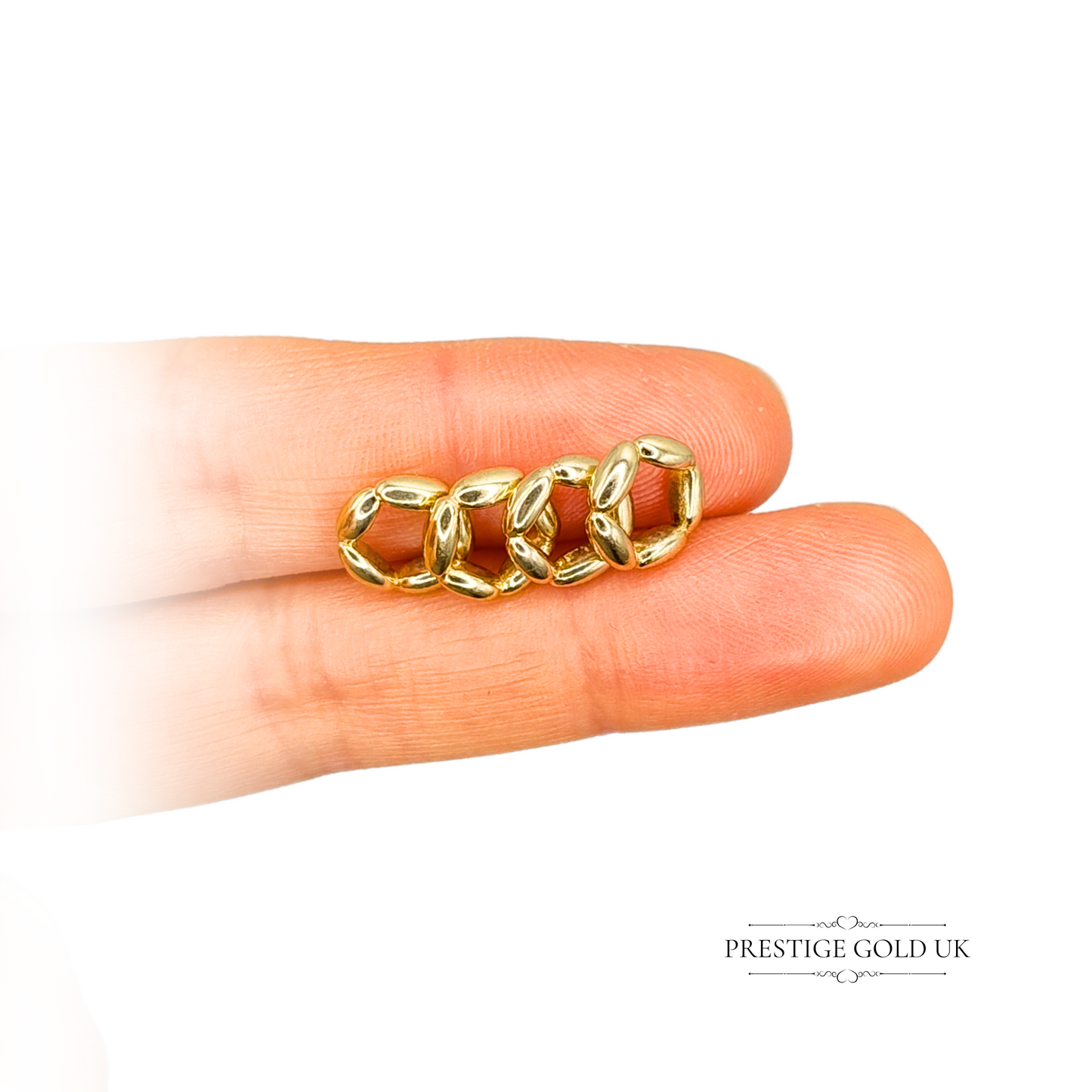 Pandora Elegant Embrace Spacer Charms x4- 14ct Gold- ALE 585 Stamped 750801