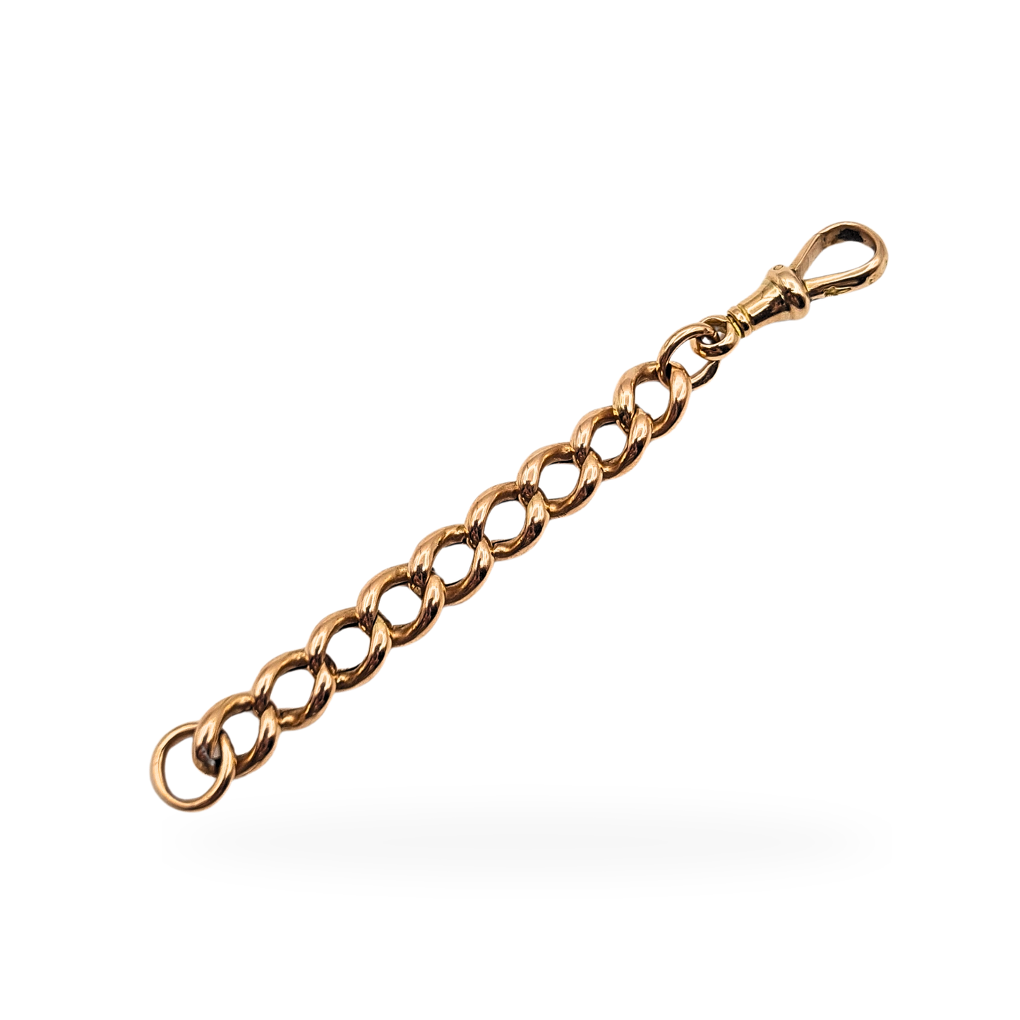 9ct Rose Gold Albert Chain Extender 3" 7.5cm 375 Dog Clip