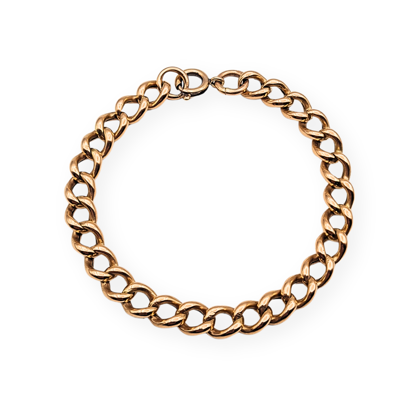 7 Inch 9ct Rose Gold Albert Chain Bracelet or Extender 18cm