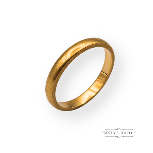 22ct Gold Wedding Band,  Hallmarked Chester 1954, UK K  US 5 1/4