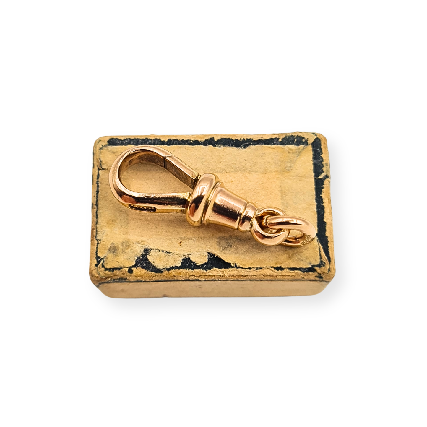 Quality 9ct Rose Gold Antique Albert Chain Dog Clip Stamped 375
