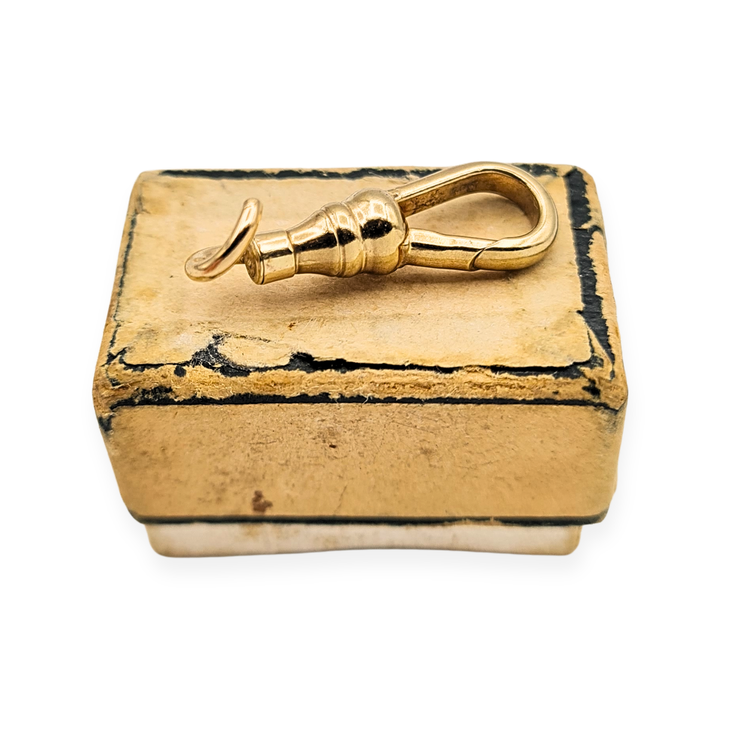 9ct Yellow Gold Albert Dog Clip, Antique, Stamped 9ct