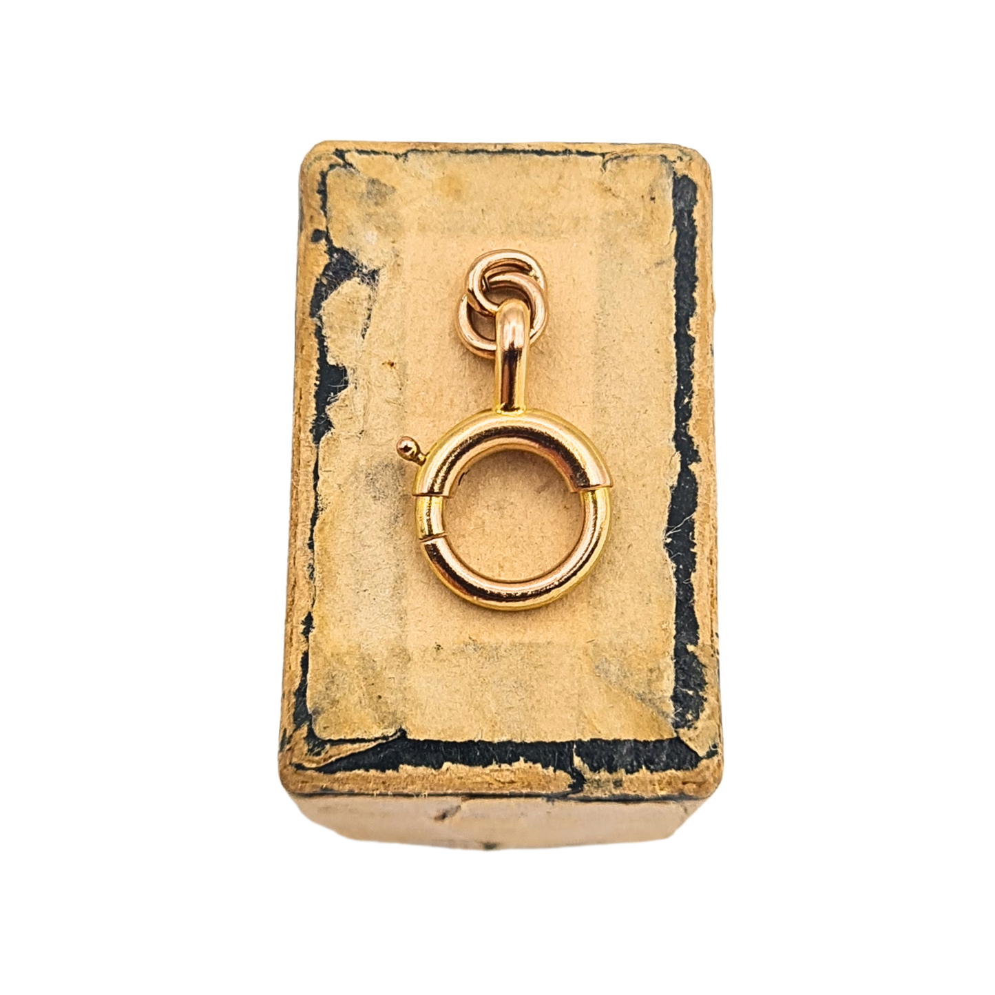 9ct Gold Vintage Bolt Ring Clasp Large Gold Fastener 8.5mm