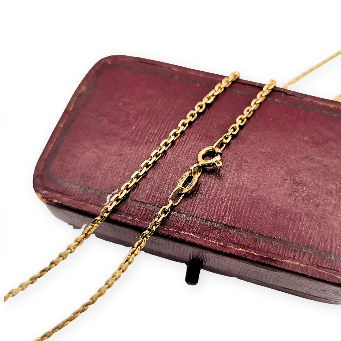 21" Long 9ct Gold Belcher Chain 21" 54cm, Fully Hallmarked