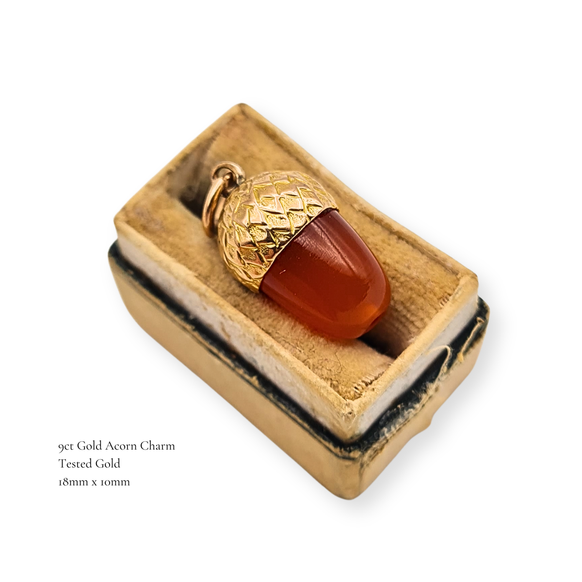 9ct Gold Acorn Charm Pendant,   Collectable Gold Gift