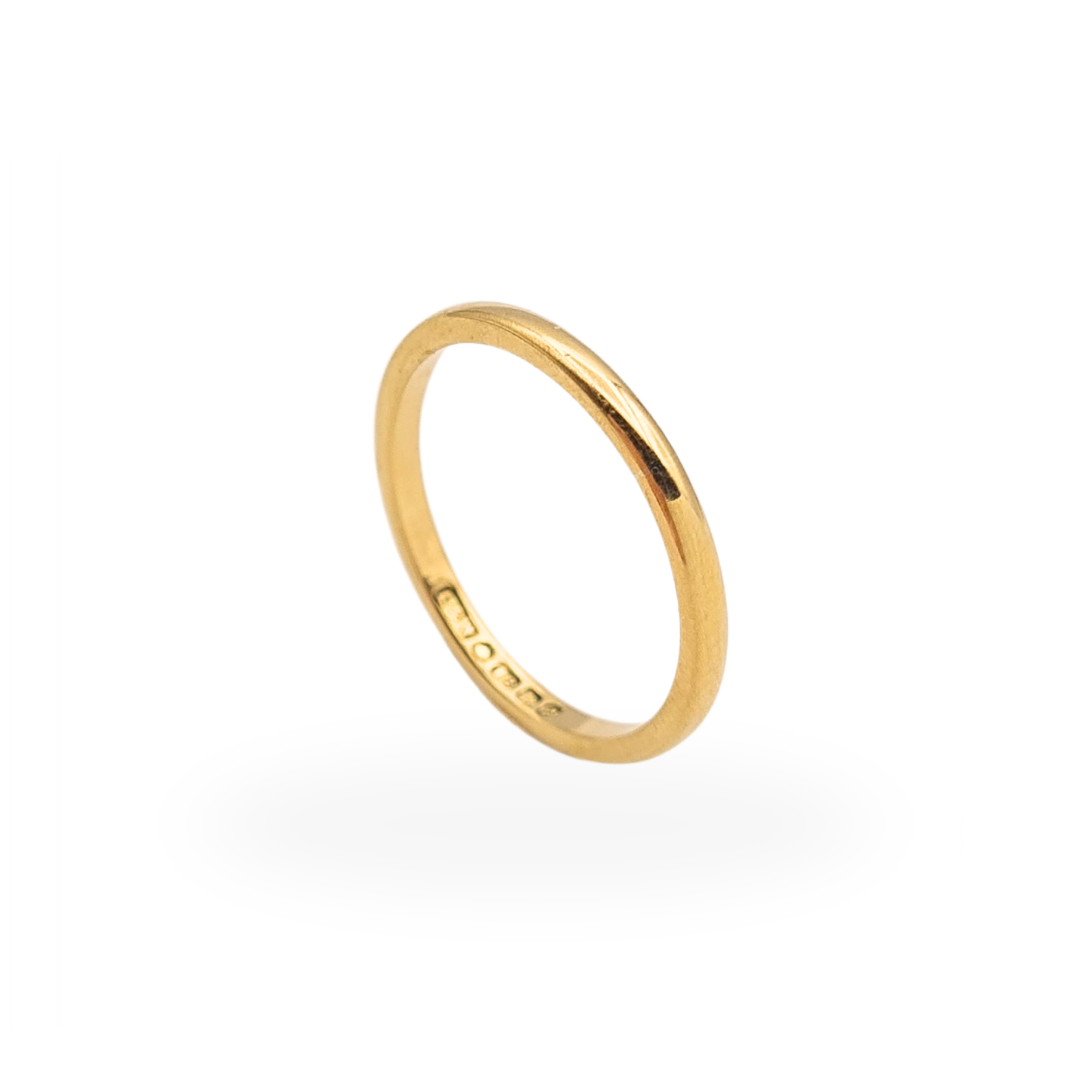 18ct Gold Wedding Band Ring Birmingham 1979 Hallmark UK K US 5.25