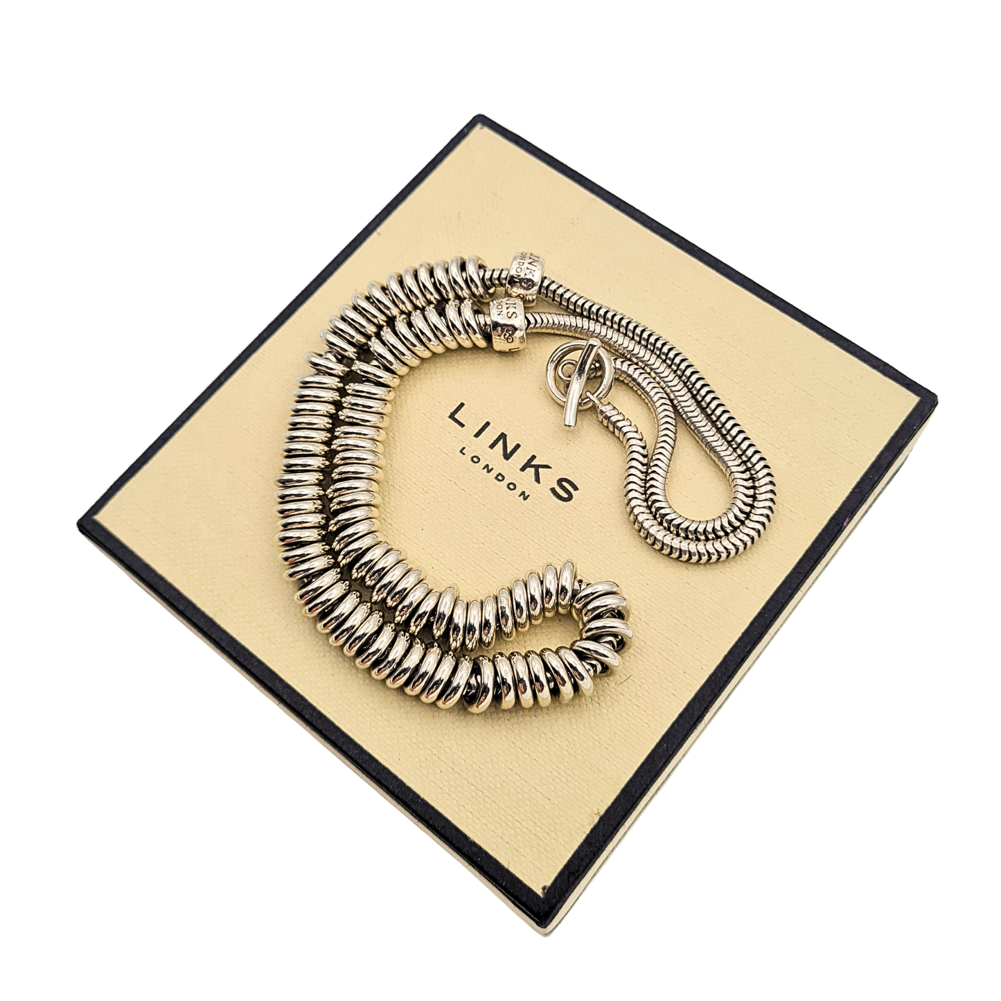 17.5" Links of London Sweetie Necklace Sterling Silver 45cm