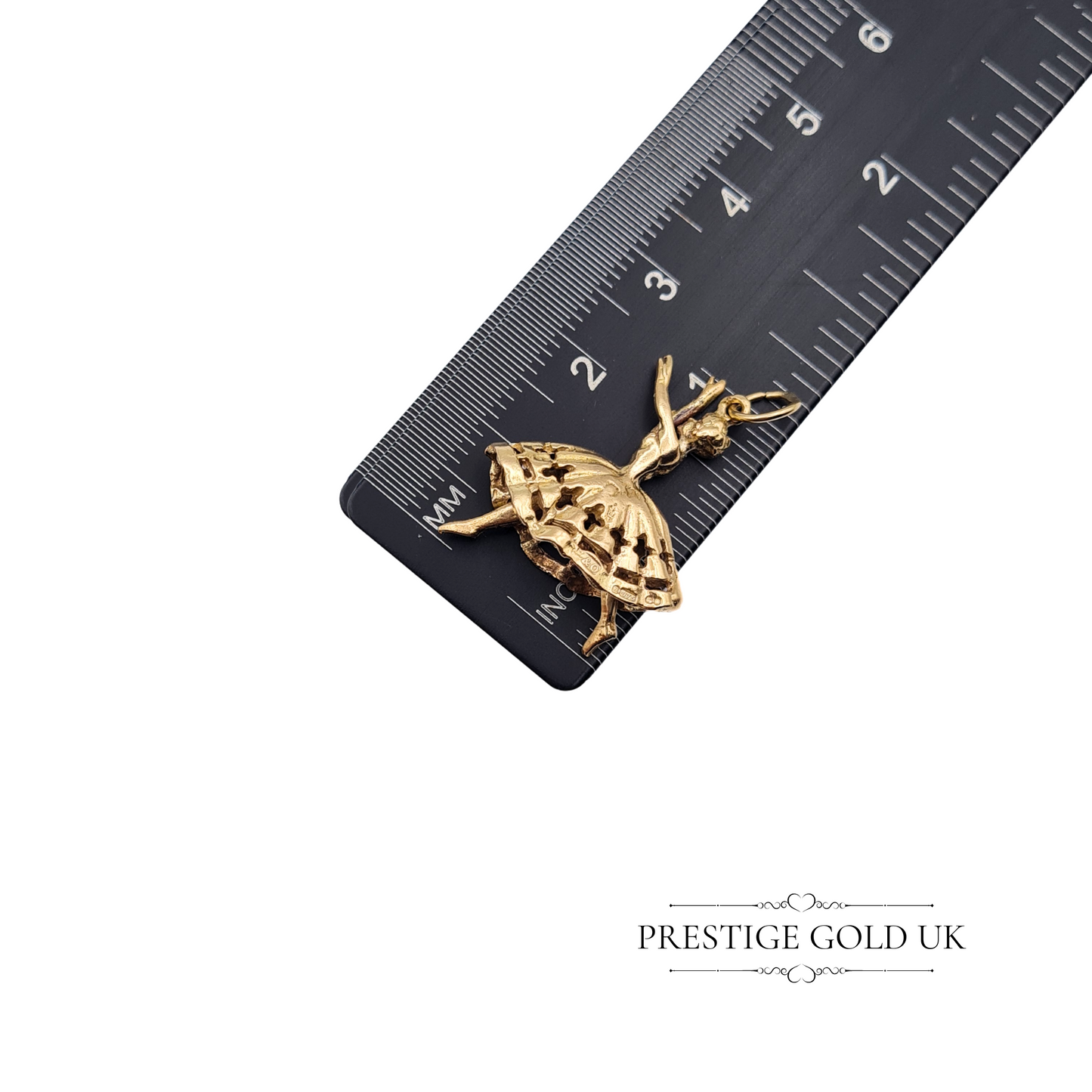 Vintage 9ct Gold Dancer Charm with Moving Legs