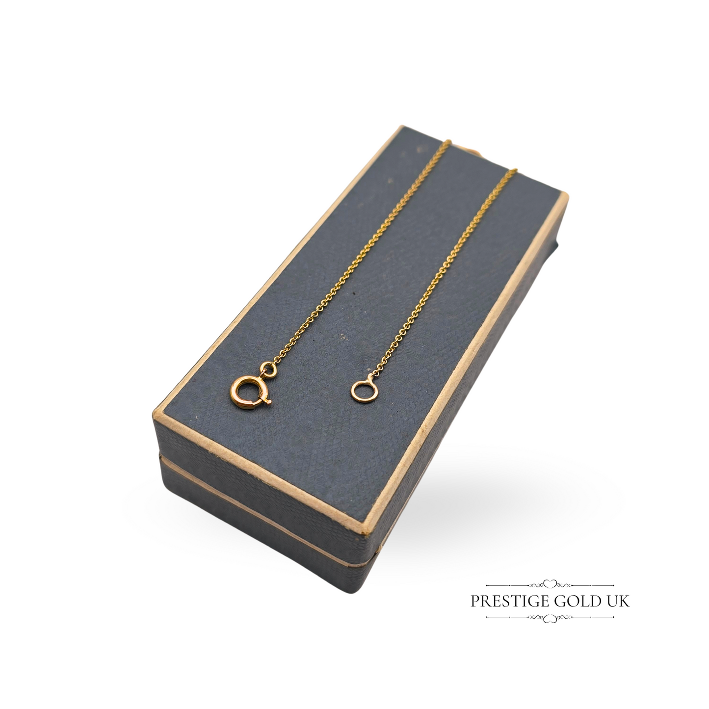 14.5" Gold Carnelian Necklace, 3 Oval Stones & Crystal Beads, 9ct Gold