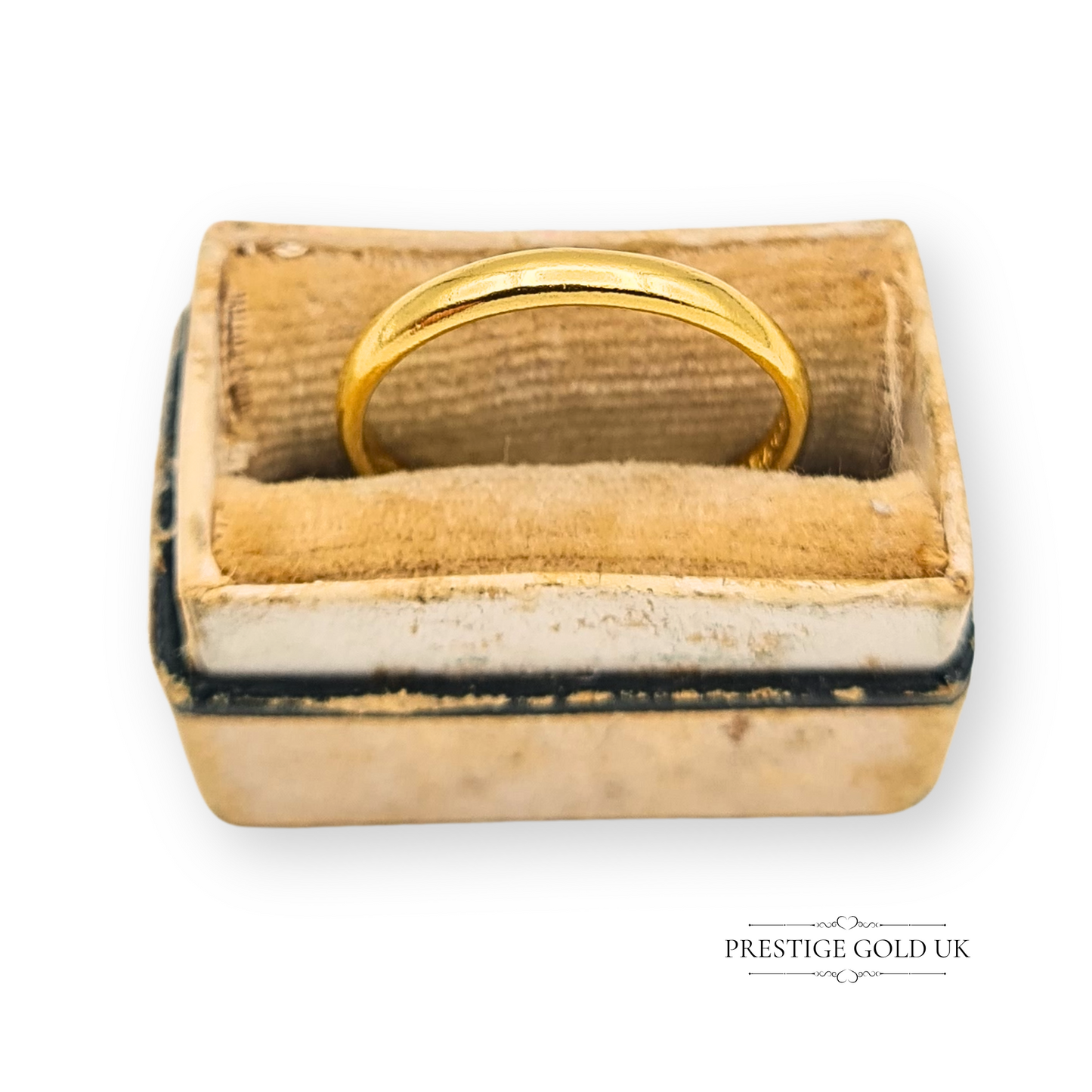 22ct Gold Wedding Band, Birmingham 1934, UK J  US 5 1/4