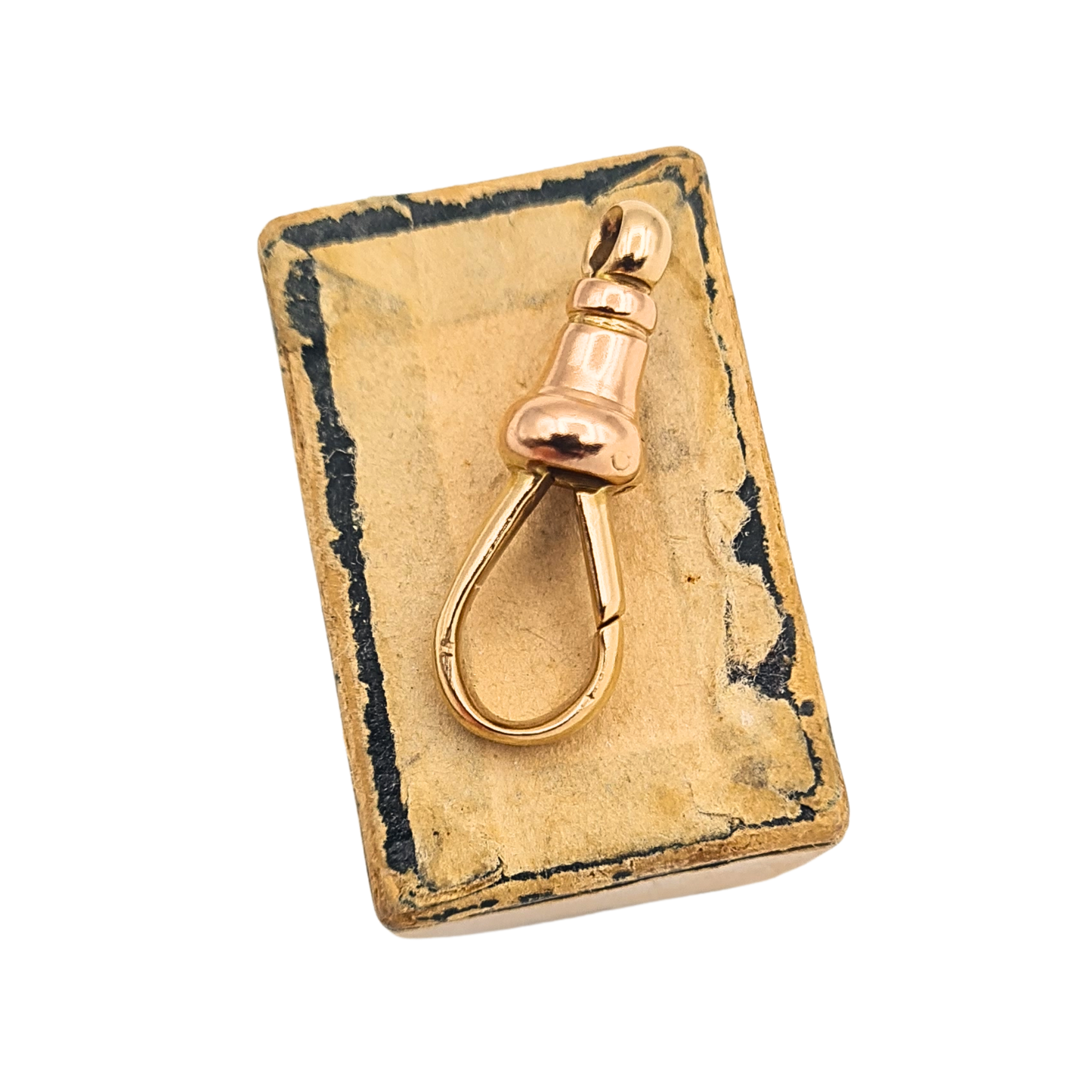 9ct Gold Large Antique Rose Gold Albert Chain Dog Clip 21mm