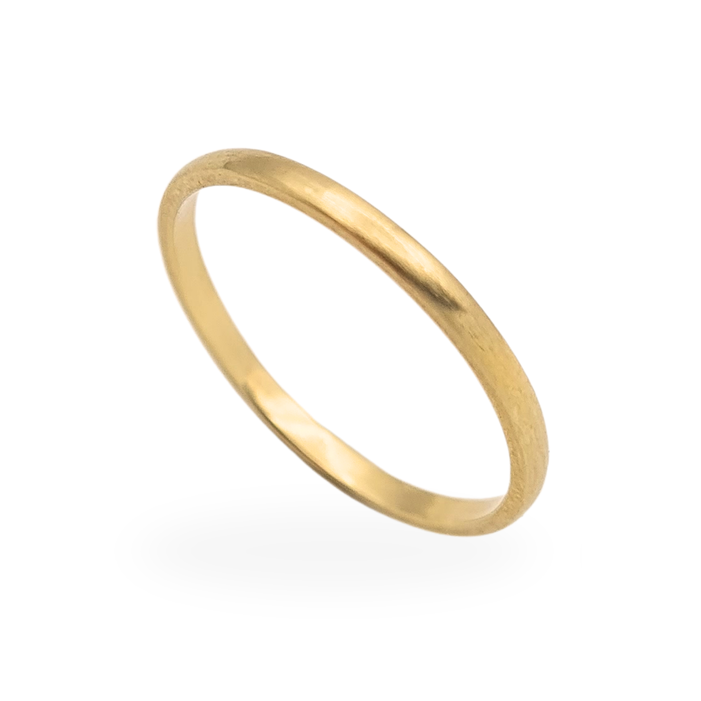9ct Gold Skinny Stacking Ring UK M US 6 1/4 Thin Band
