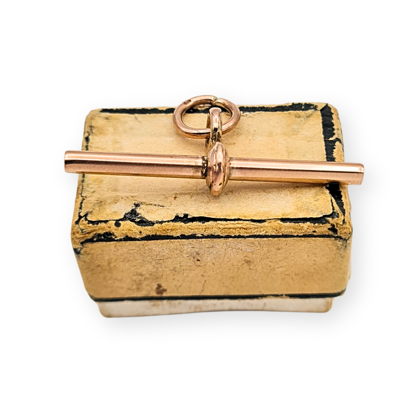 9ct Rose Gold Albert T-Bar, 31mm