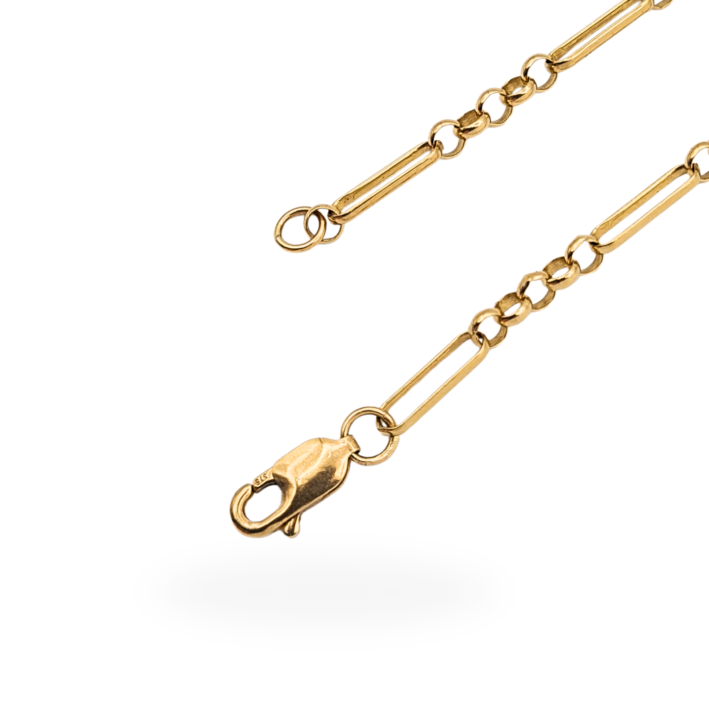 18.5" Gold Paperclip Belcher Chain Necklace 47cm Hallmarked