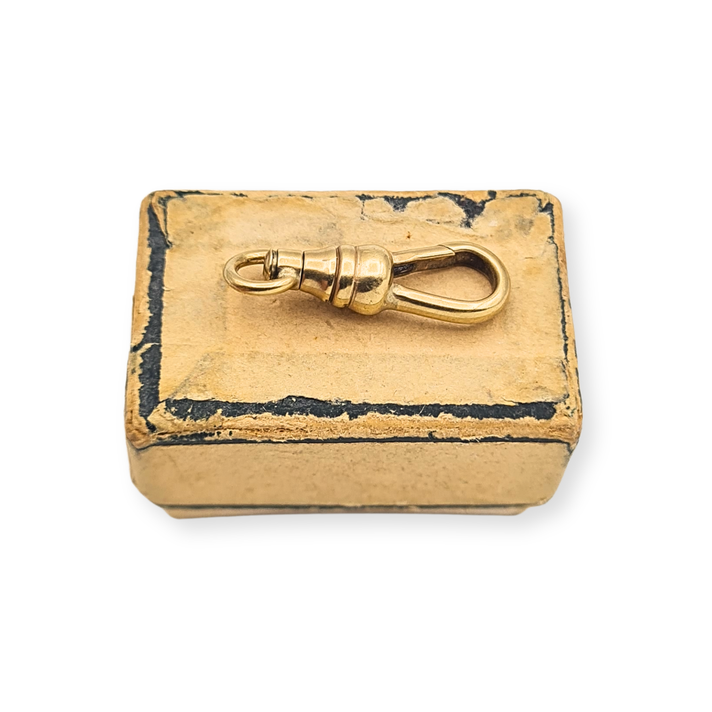 Vintage 9ct Yellow Gold Swivel Dog Clip Clasp, Albert Chain Fob Connector