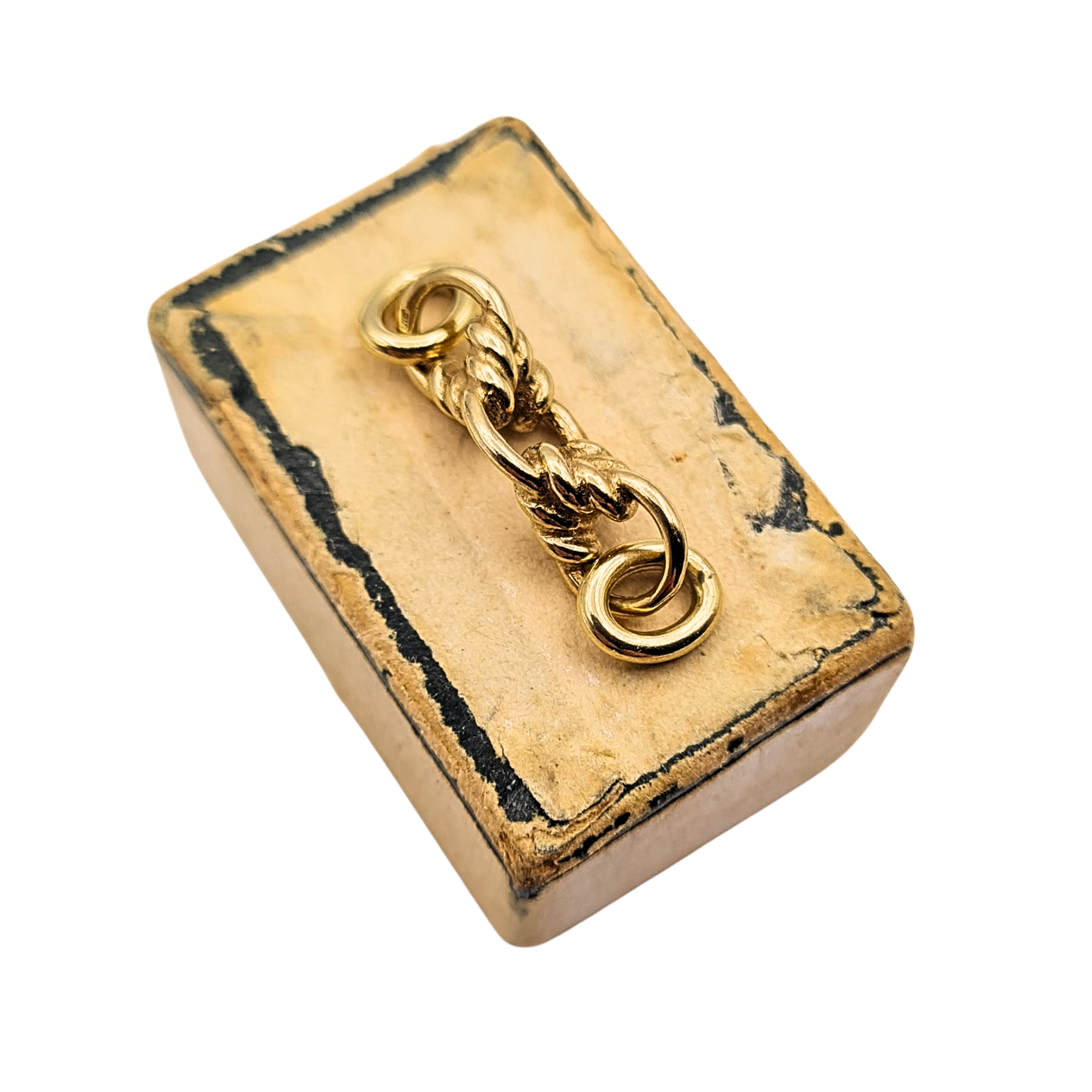 Tiny 9ct Gold Ornate Extender Link,  Fancy Connector