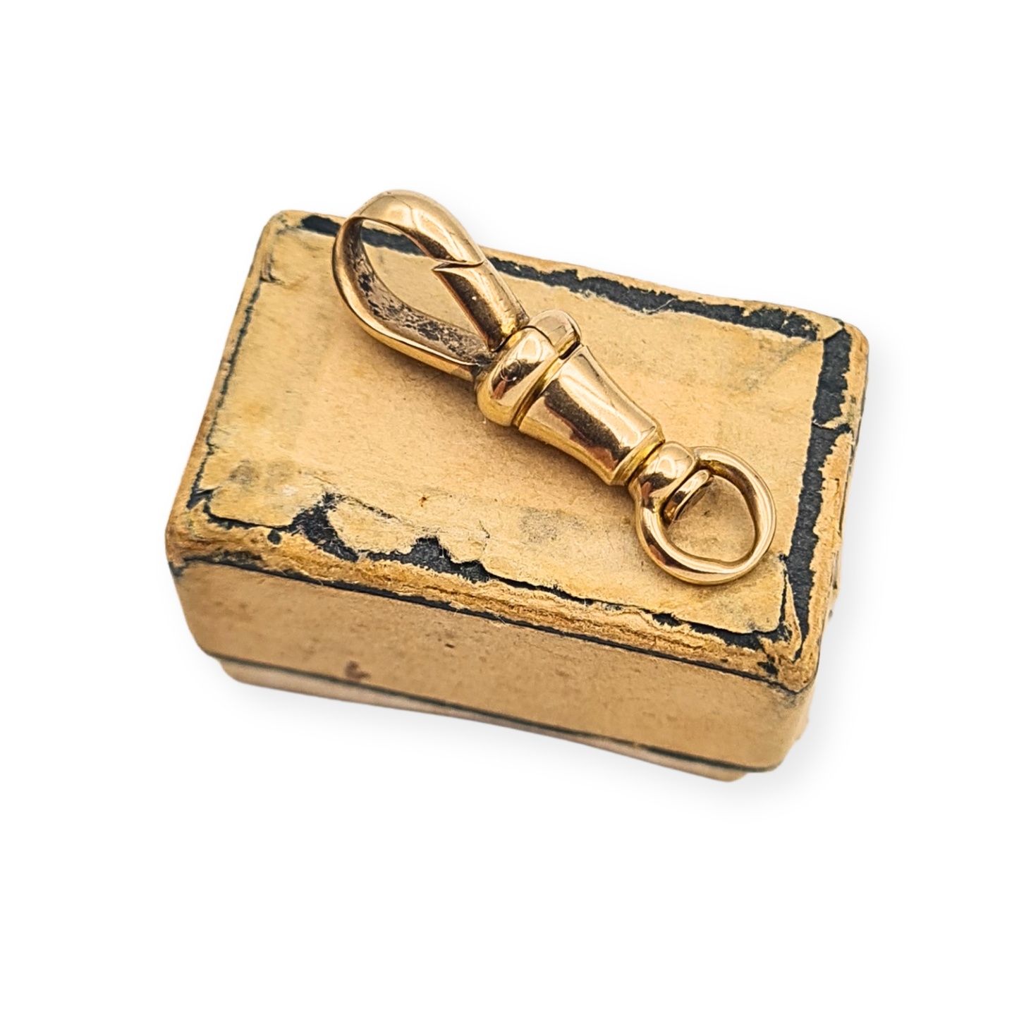 Antique 9ct Gold Albert Chain Dog Clip 375 Stamped Yellow Gold