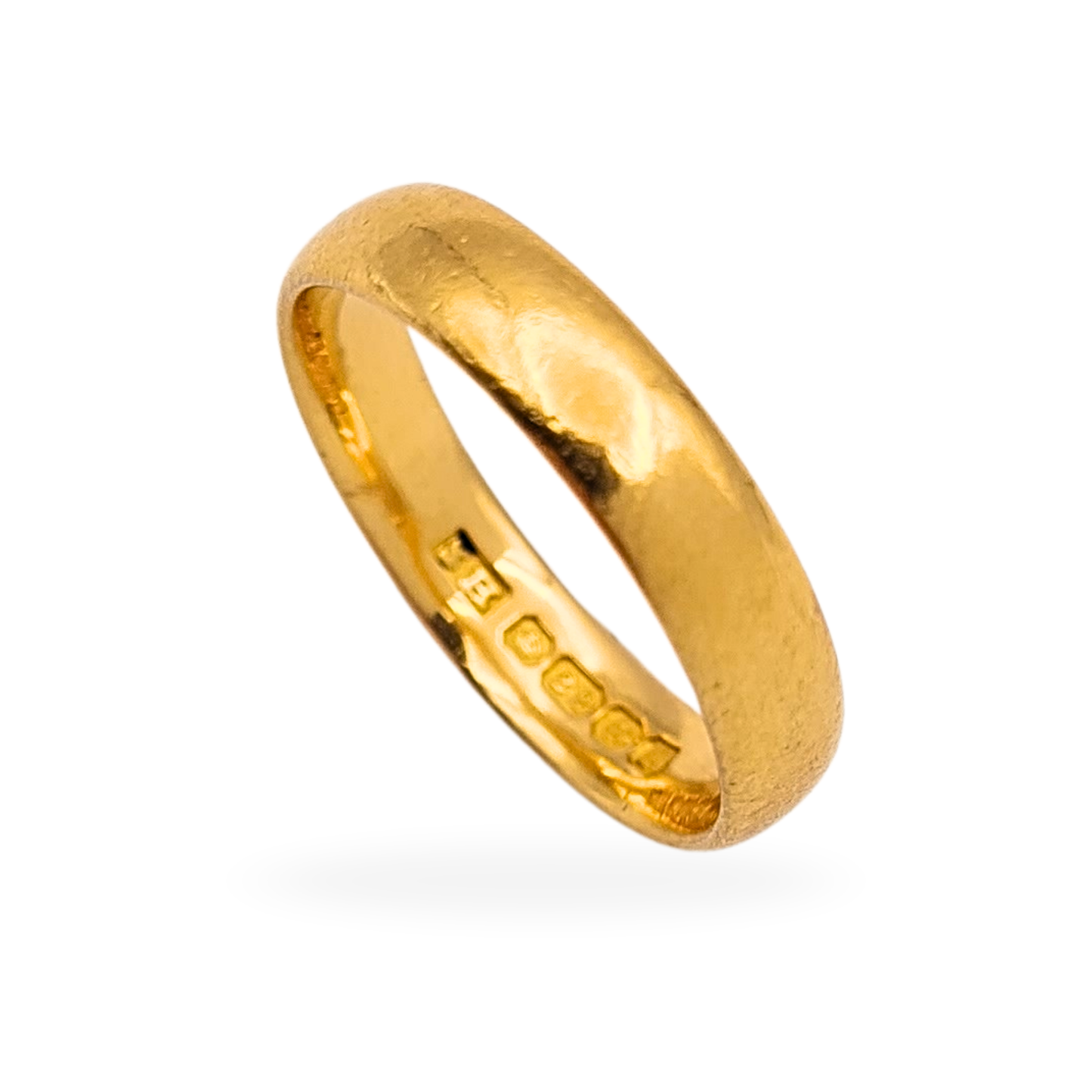 22ct Gold Wedding Band Birmingham 1950, UK M 1/2 US 6 1/2