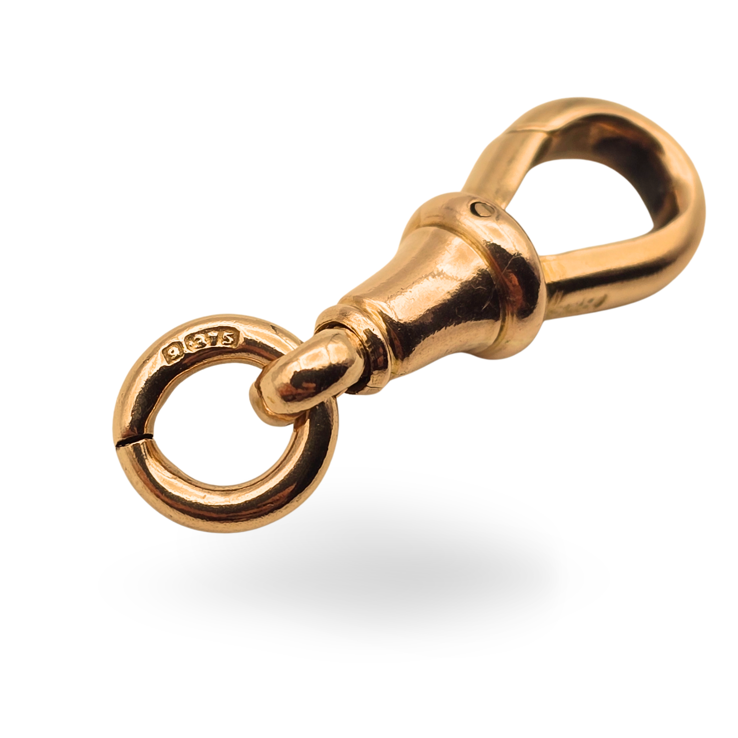 Huge Chunky 9ct Rose Gold Albert Chain Dog Clip, Secure Antique Clasp