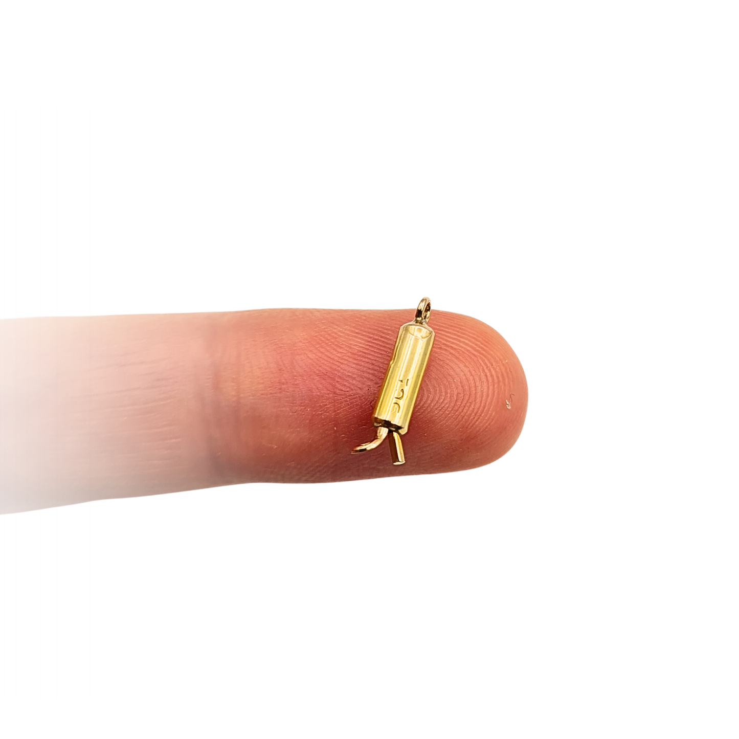 Vintage 9ct Gold Tiny Barrel Clasp Push Fit Stamped 9ct