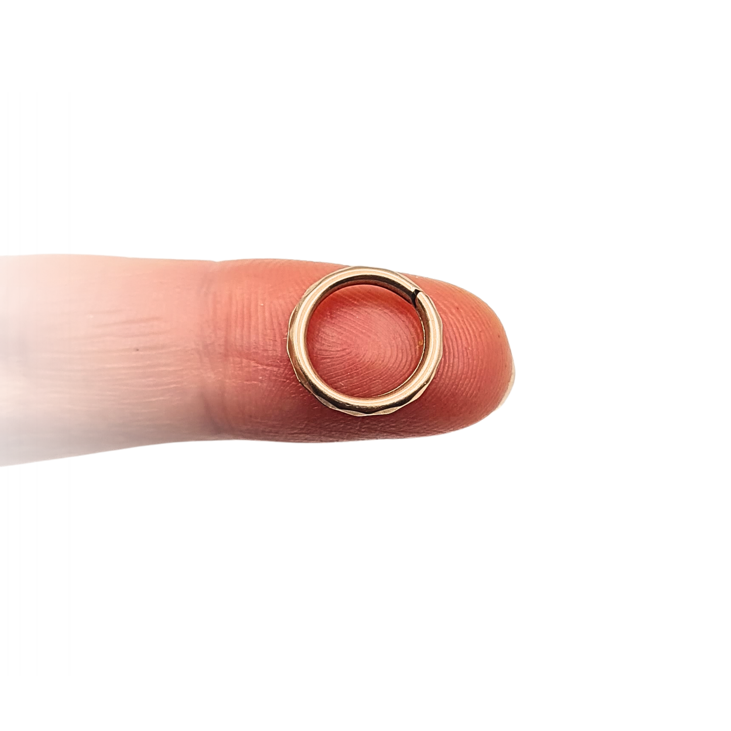 Antique 9ct Gold Faceted Split Ring Connector Jewellery Finding 12mm