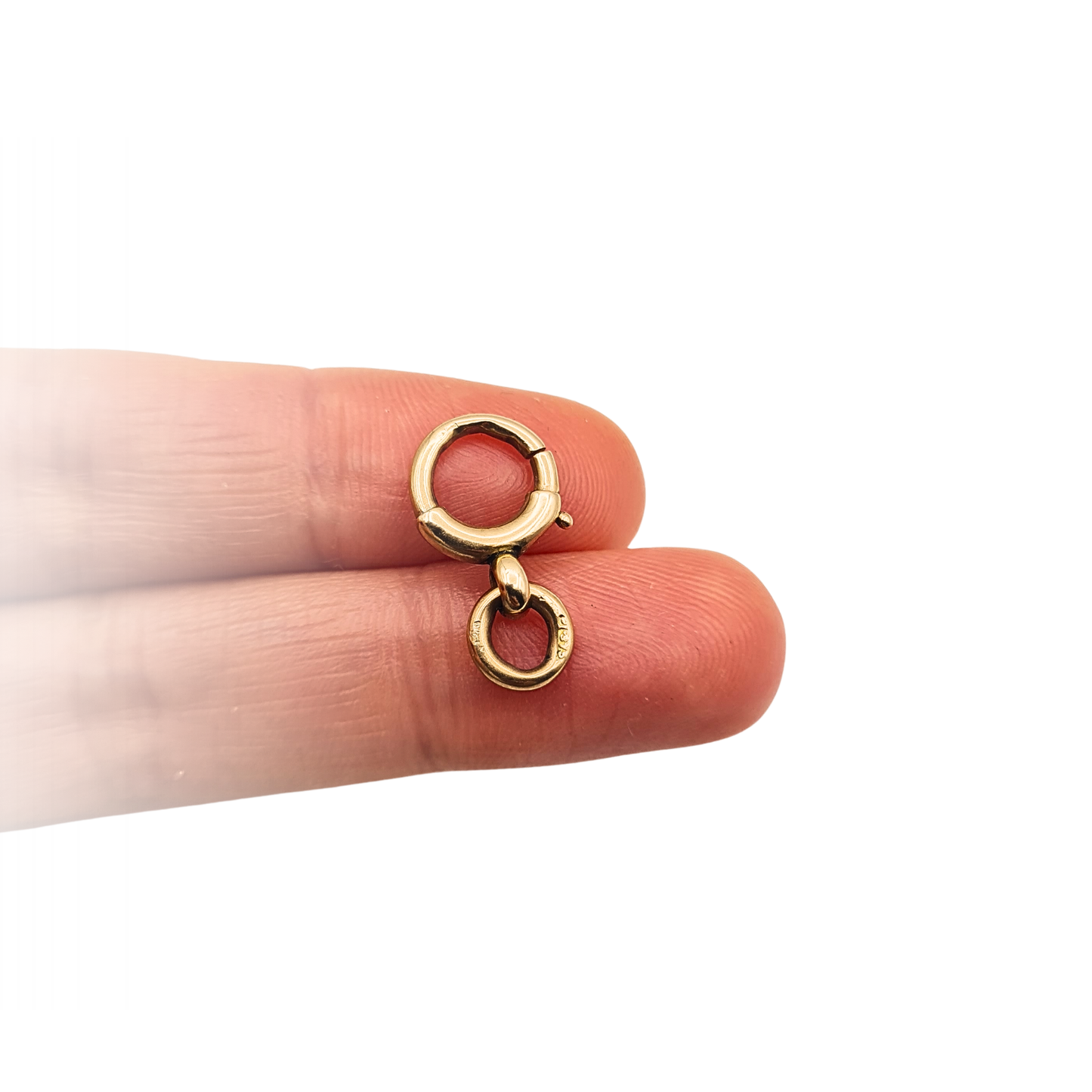 Large Antique 9ct Gold Bolt Ring Clasp