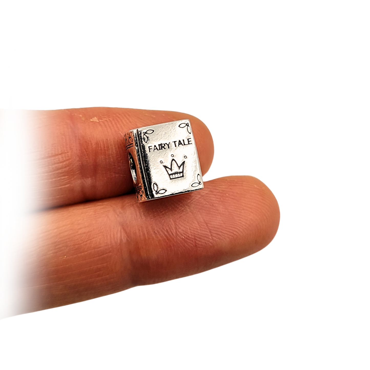 Pandora Silver Fairy Tale Book Charm, Retired, 925 ALE