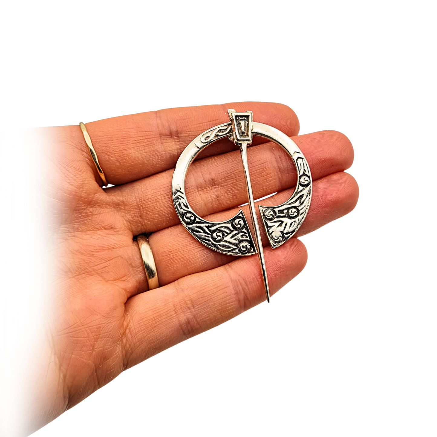 Silver Celtic Kilt Pin, Robert Allinson, Glasgow 1958, Scottish Silver