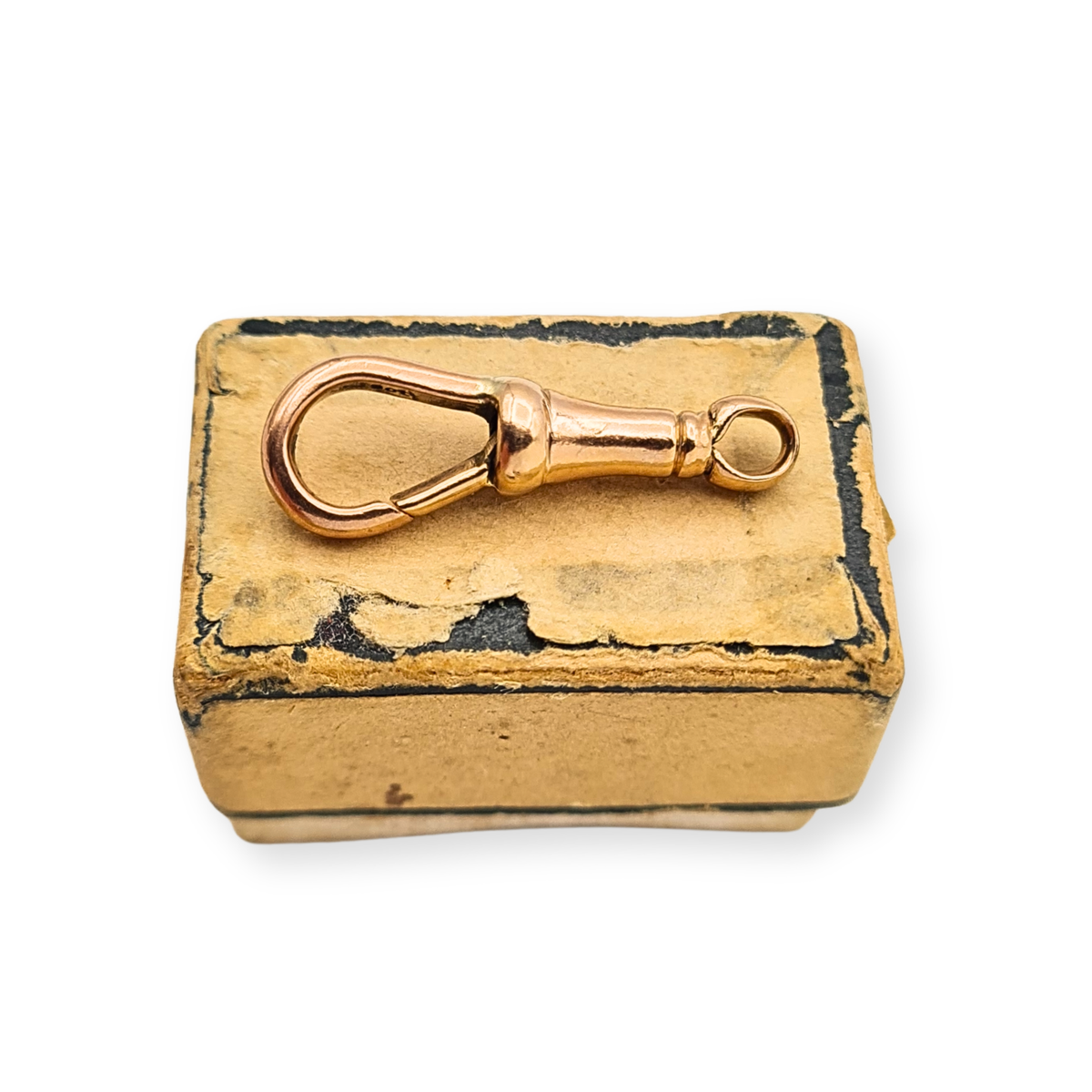 9ct Rose Gold Albert Chain Dog Clip Clasp 22mm long.