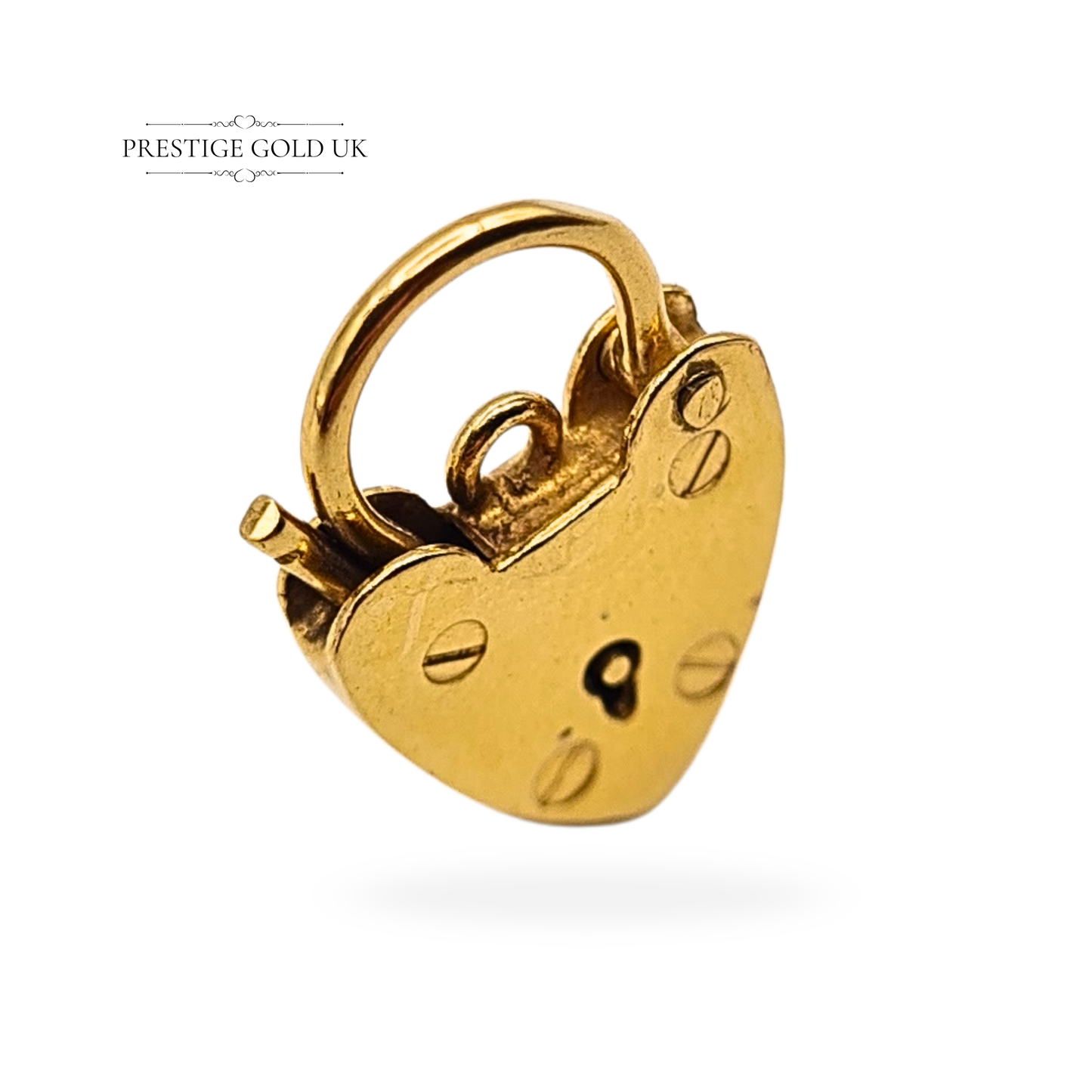 9ct Gold Heart Padlock Clasp Crafted By Georg Jensen London 1977