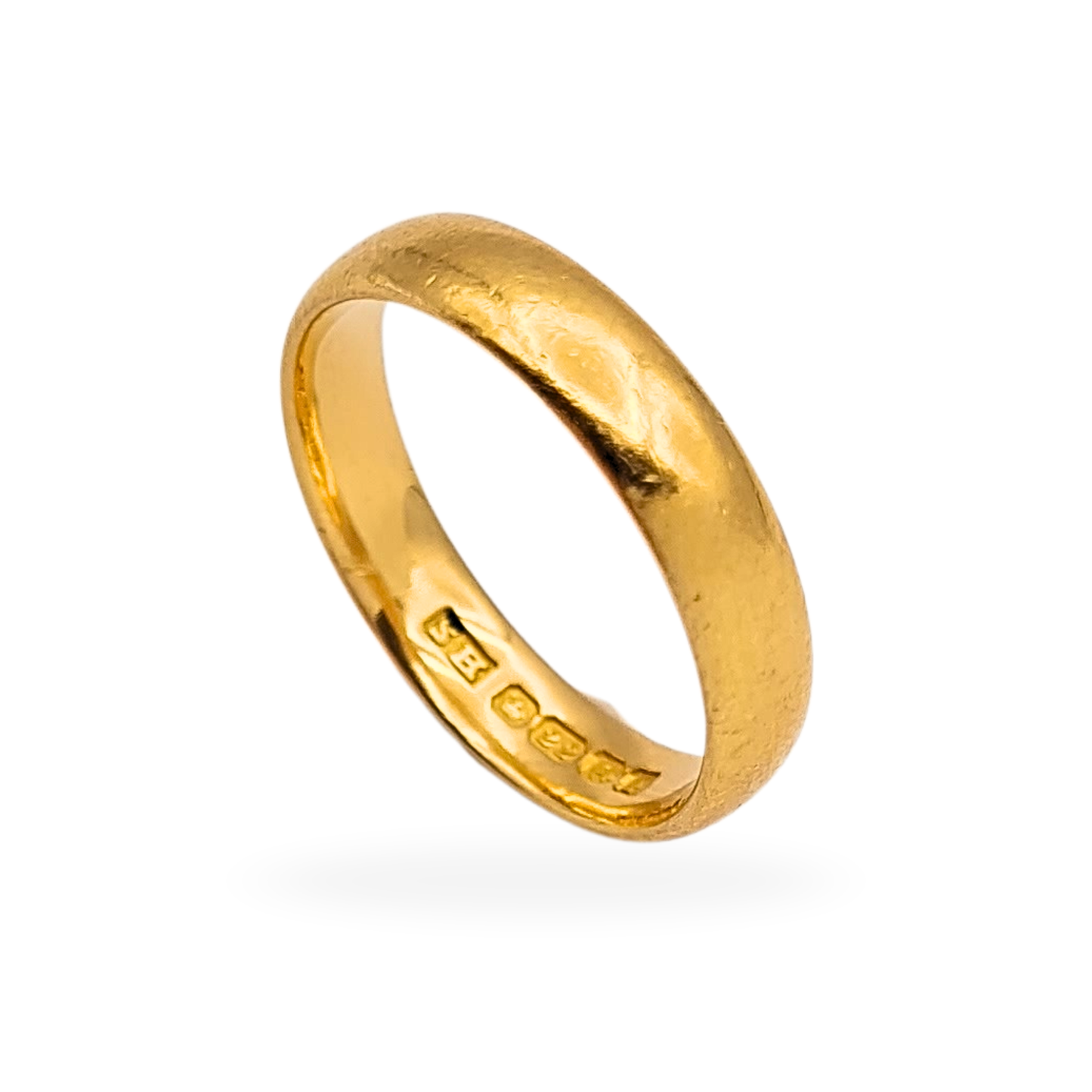 22ct Gold Wedding Band Birmingham 1950, UK M 1/2 US 6 1/2