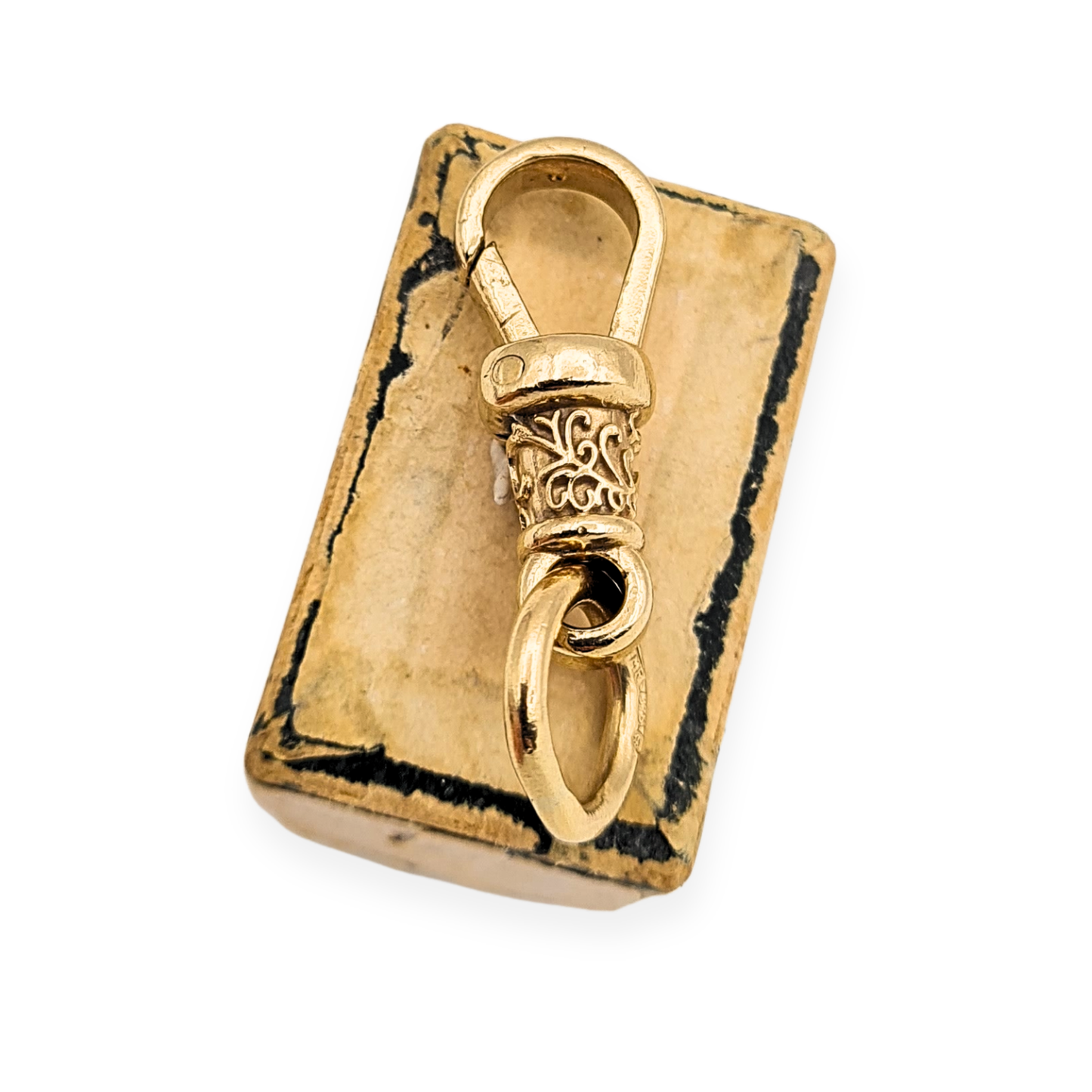 9ct Huge Gold Ornate Albert Dog Clip, Fully Hallmarked, 22mm