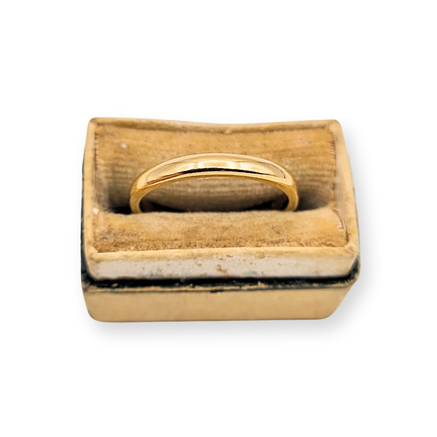 9ct Gold Wedding Band, London 1952  Size I 1/2 US 4 3/4