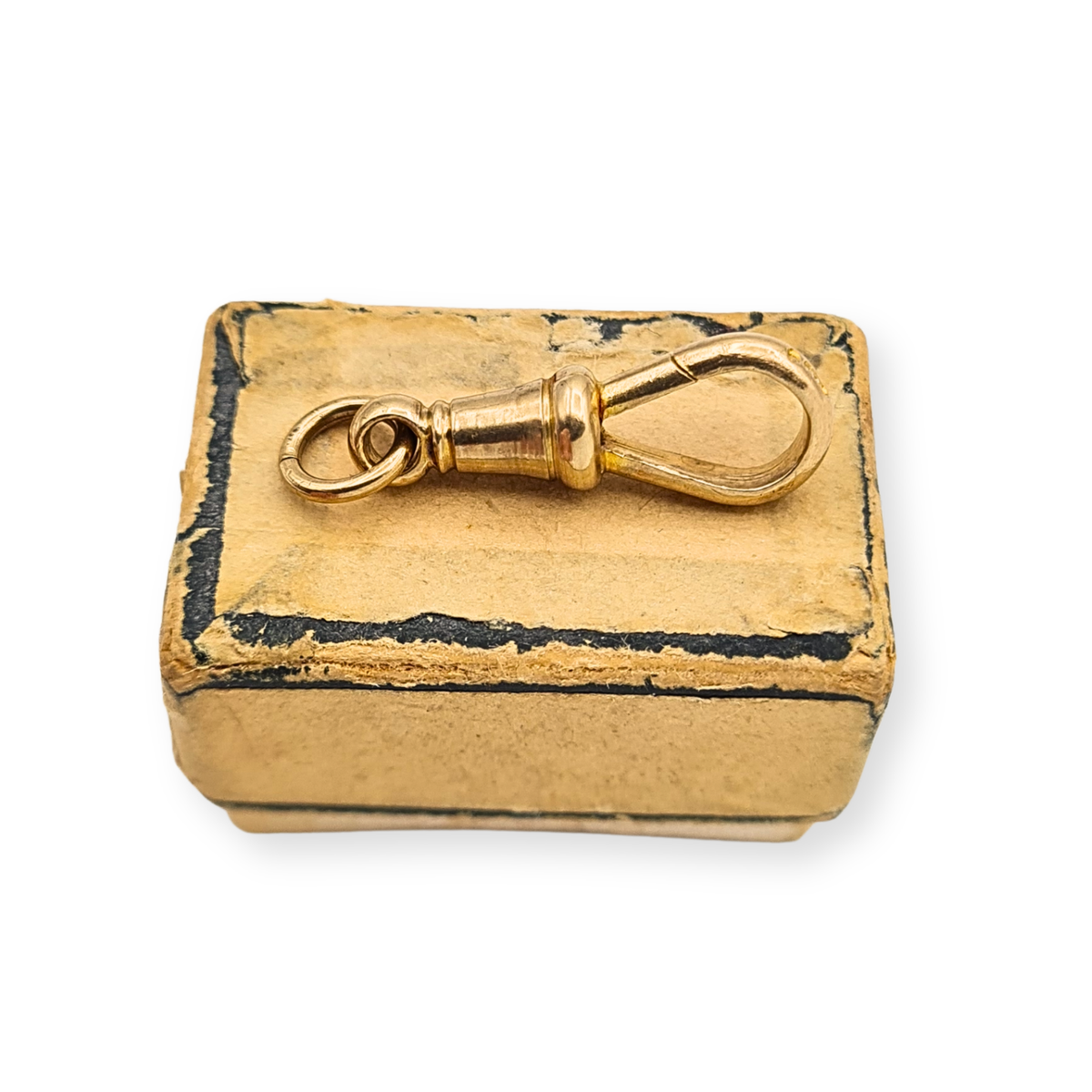 Small 9ct Solid Gold Albert Chain Dog Clip Clasp, Clip