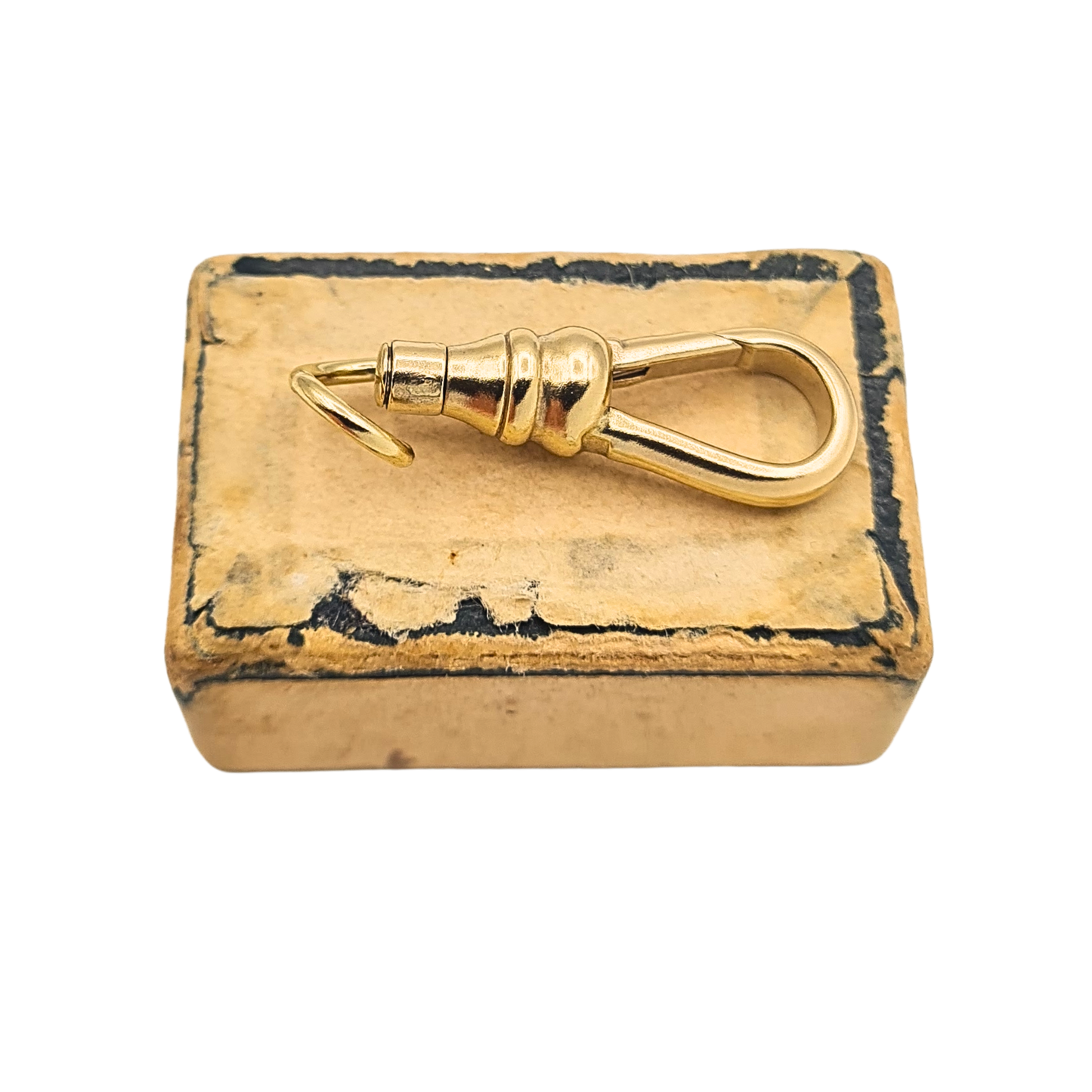 9ct Gold Vintage Albert Chain Dog Clip Clasp 22mm Yellow Gold Swivel Clip