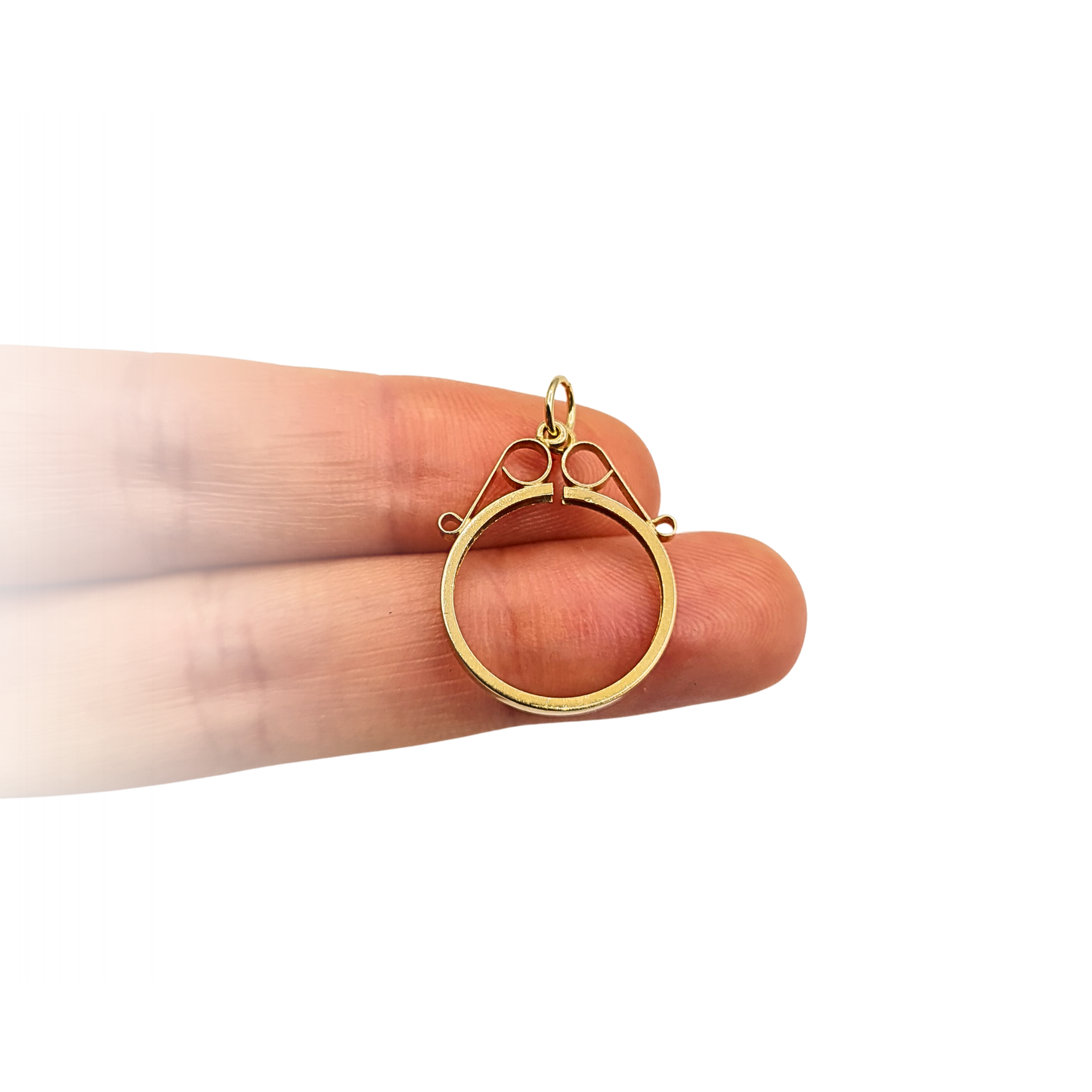 9ct Gold South African 1/10 Krugerrand Coin Holder Mount Pendant