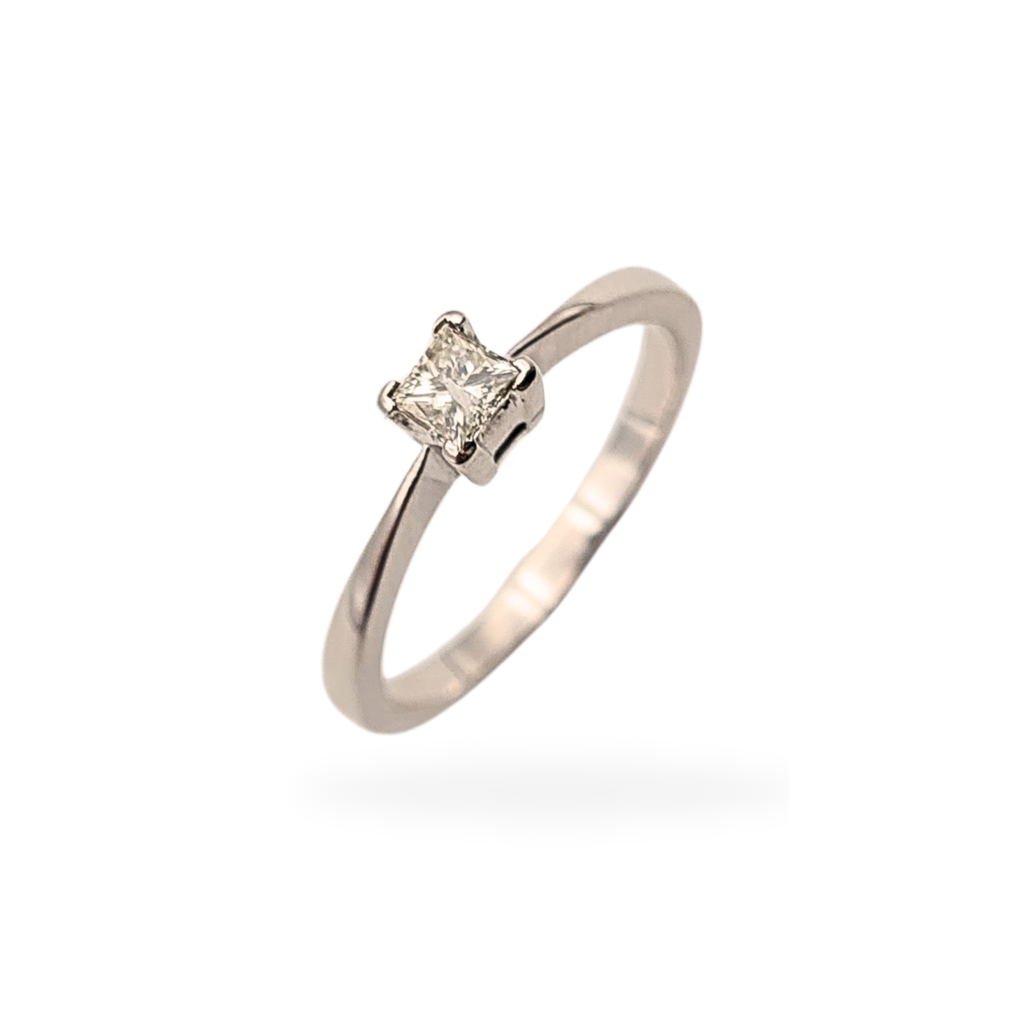 Refurbished 9ct White Gold Diamond Bridal Set Princess Cut