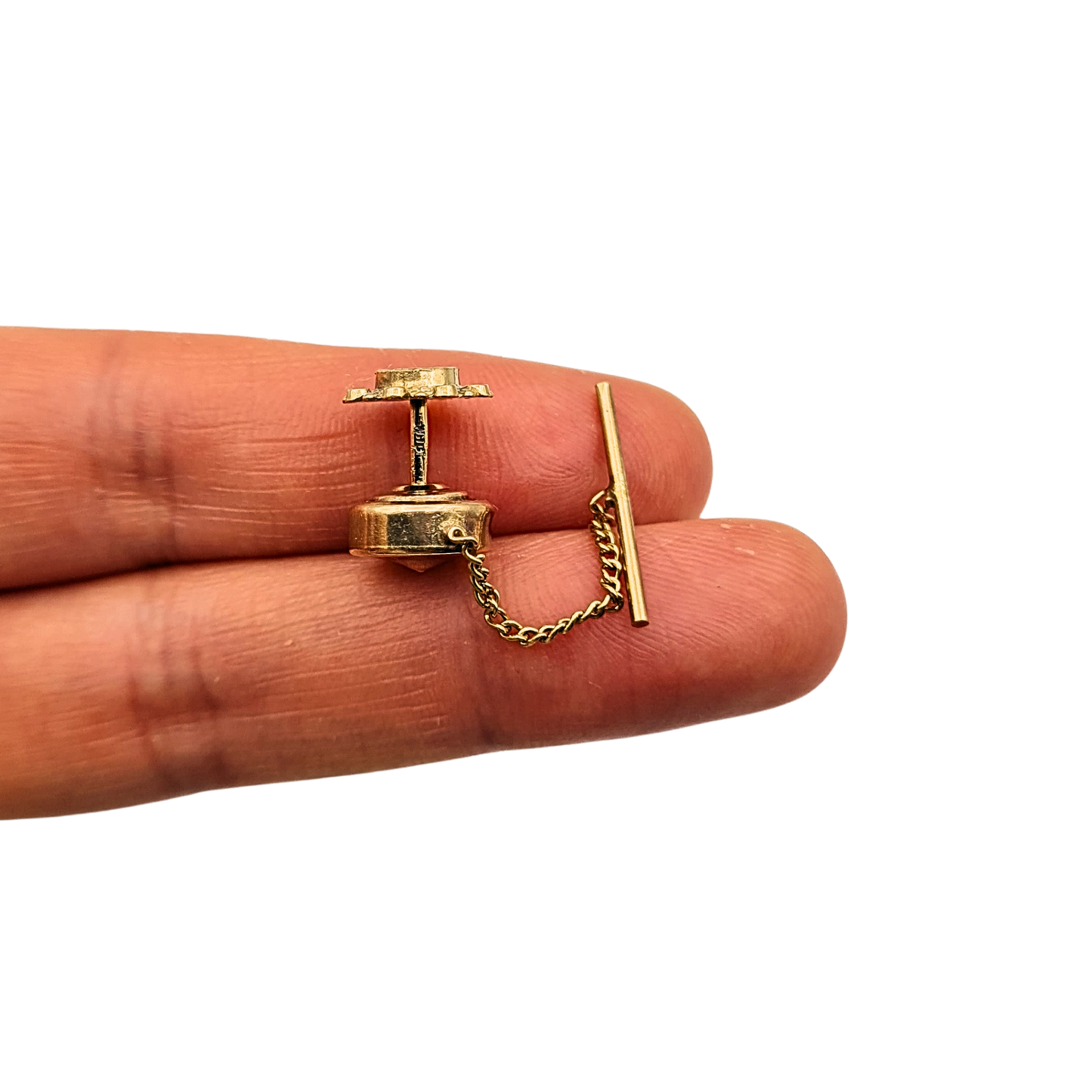 9ct Gold Gents Tie Pin,  Hallmarked, Ornate Design