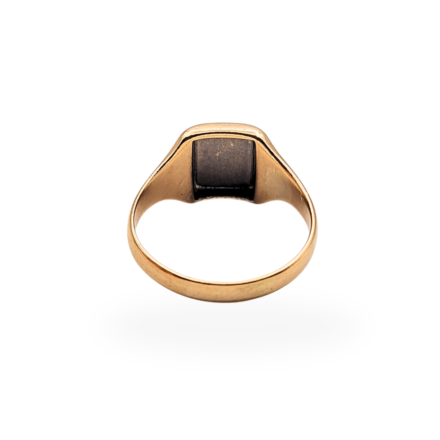 Solid 9ct Rose Gold Signet Ring Birmingham Hallmarked UK H US 4 Pinky
