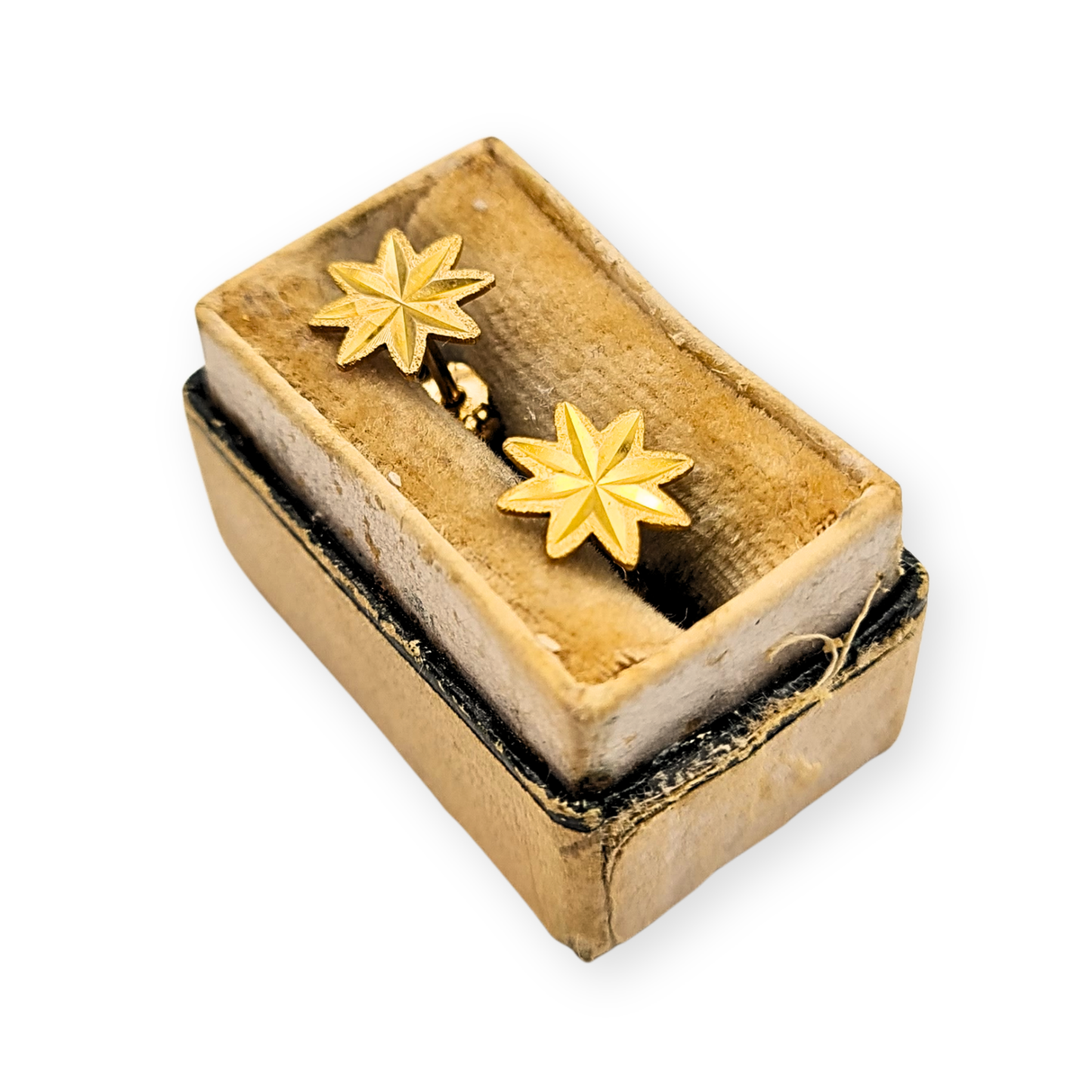 Small 9ct Gold Star Stud Earrings 8mm Hallmarked