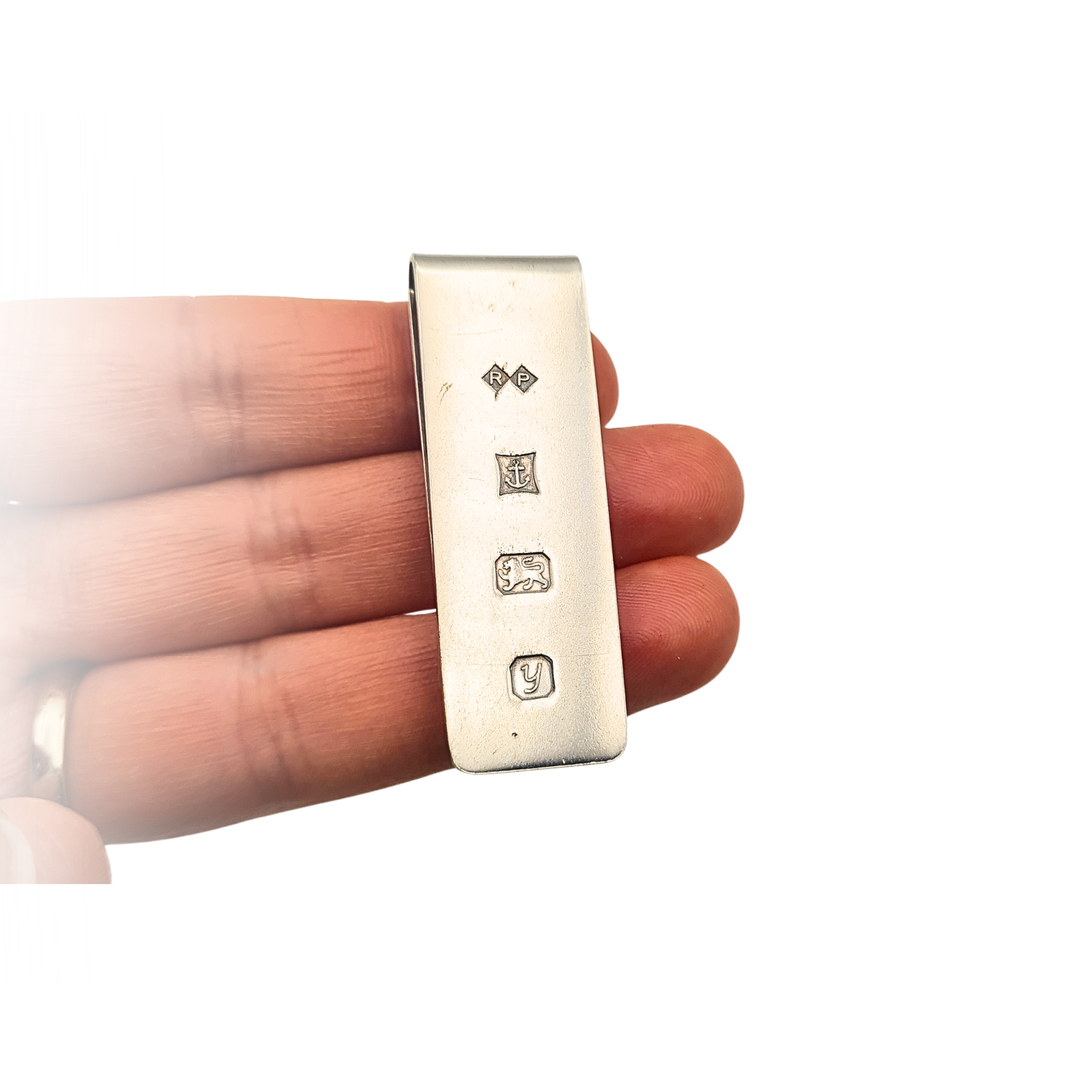 Solid Silver Gents Money Clip, Birmingham 1998 Fully Hallmarked