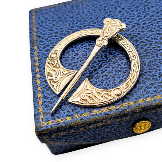 Scottish Silver Celtic Kilt Pin, F Narborough, Birmingham 1960, Hallmarked