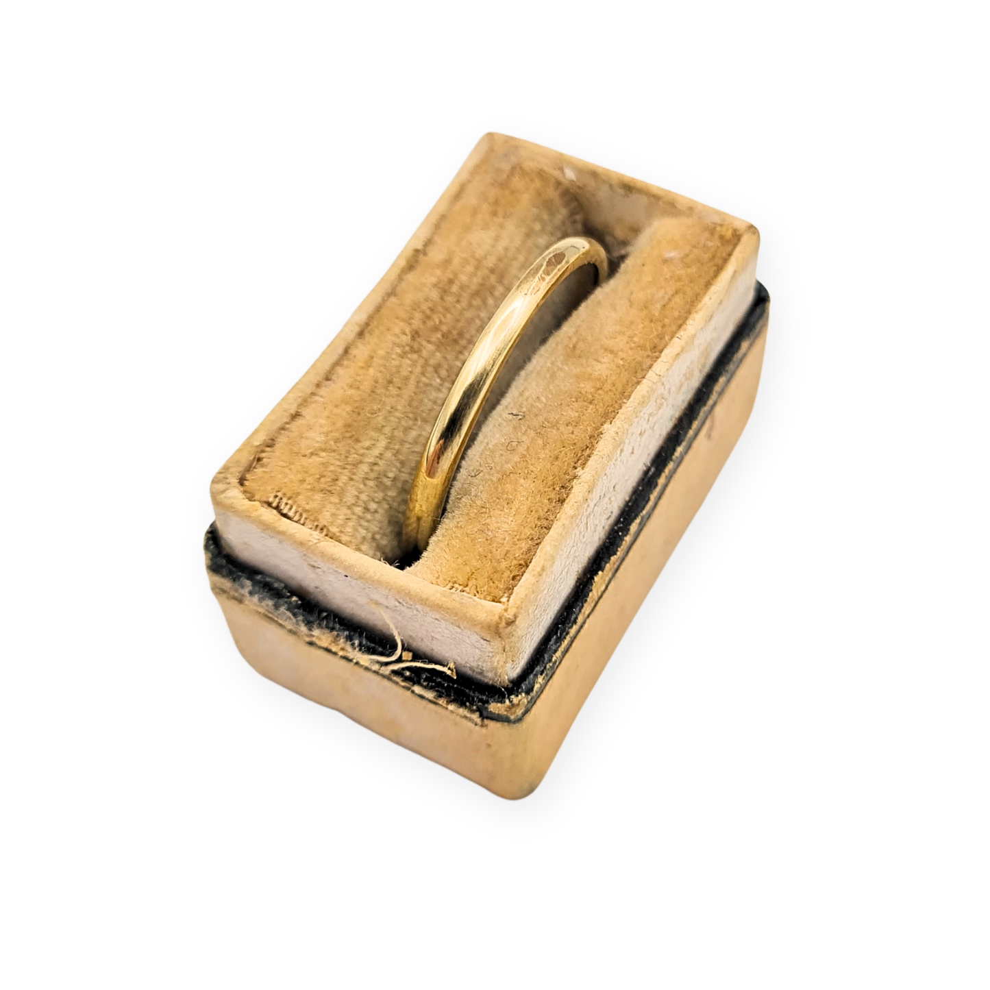 9ct Gold Stacking Ring, UK N US 6.75, Slim 1.7mm Band