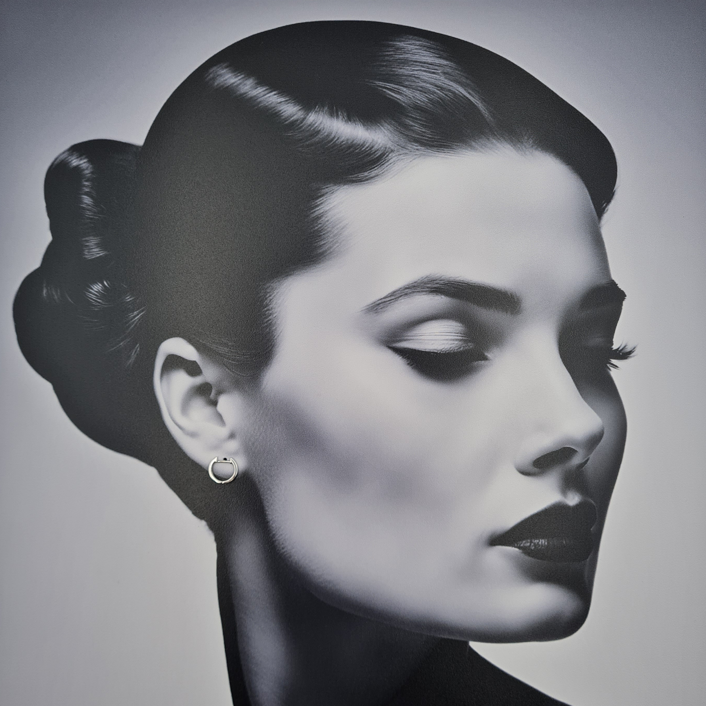 Tiny 9ct White Gold Diamond Huggie Hoop Earrings Fully Hallmarked