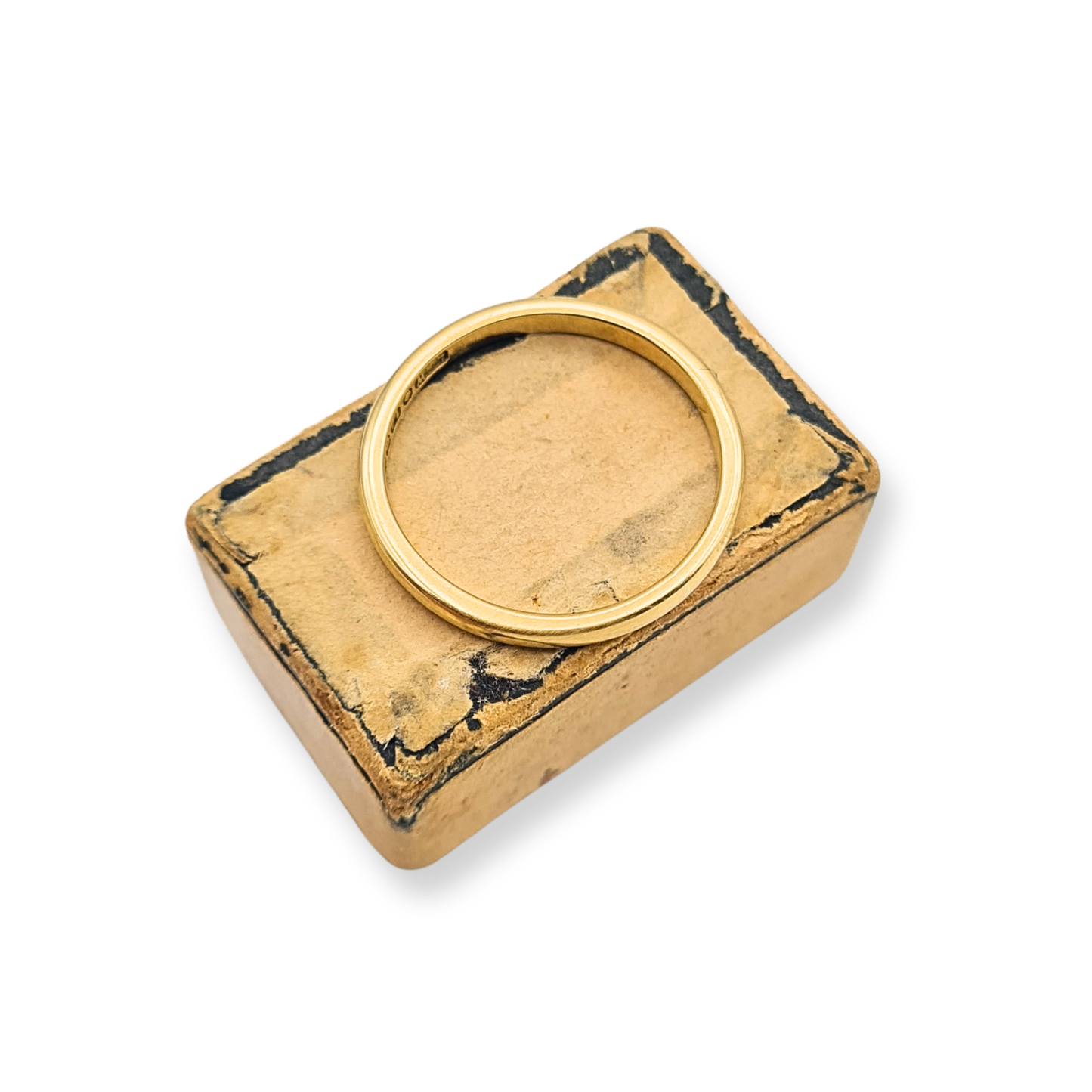 18ct Gold Wedding Band Ring Birmingham 1979 Hallmark UK K US 5.25
