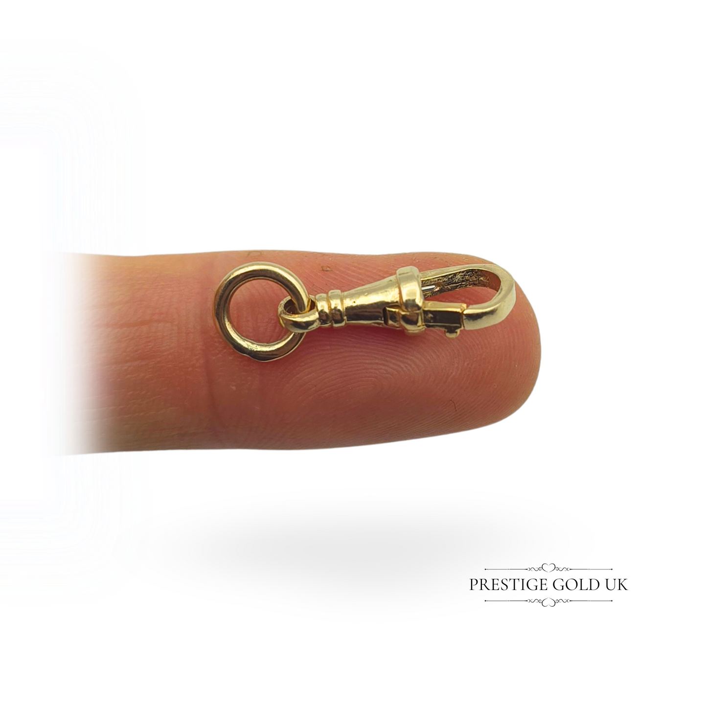 9ct Gold Dog Clip, Fully Hallmarked Birmingham, 25mm Long