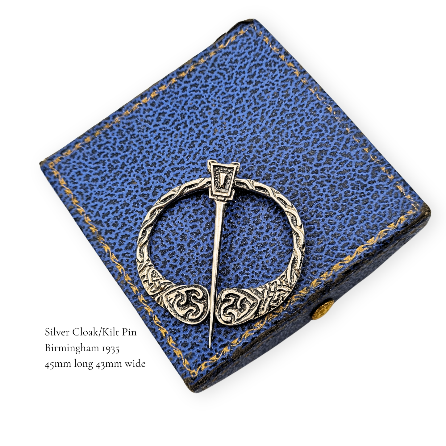 Silver Celtic Kilt Pin, Birmingham 1935, Hallmarked