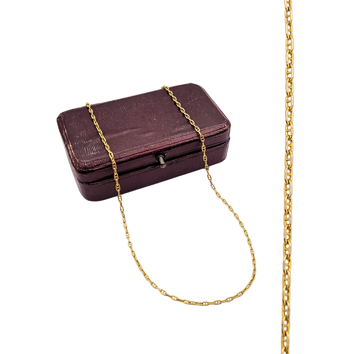 20.5 Inch 9ct Gold Anchor Chain Necklace 53cm Hallmarked