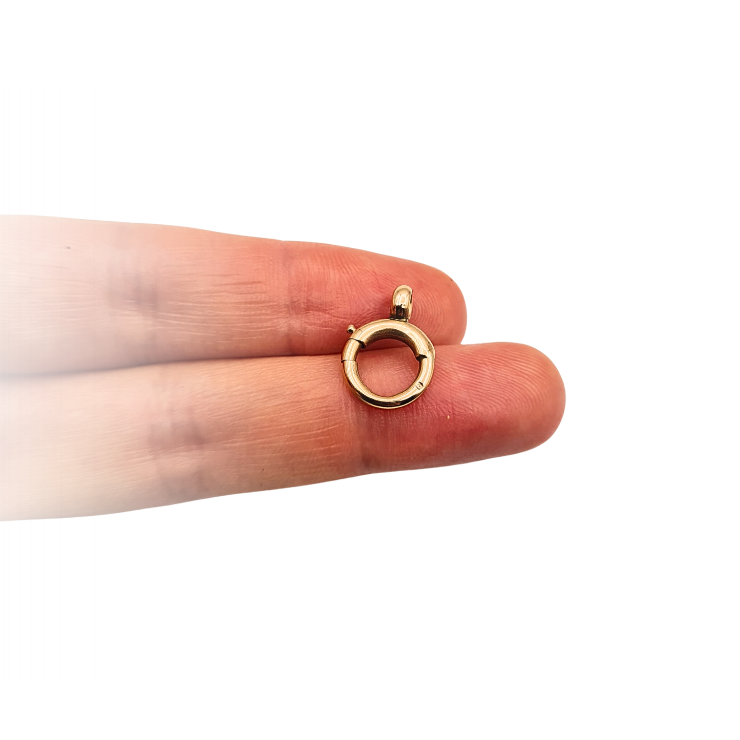 Antique 9ct Rose Gold  Bolt Ring Clasp 10mm Spring Clasp