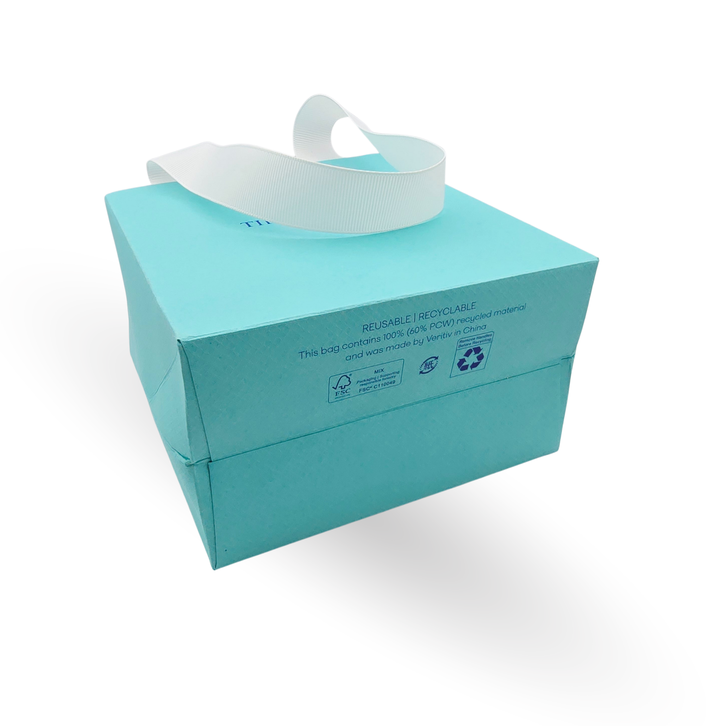 Tiffany & Co Engagement Ring Proposal Box, 50mm Blue, Original Packaging